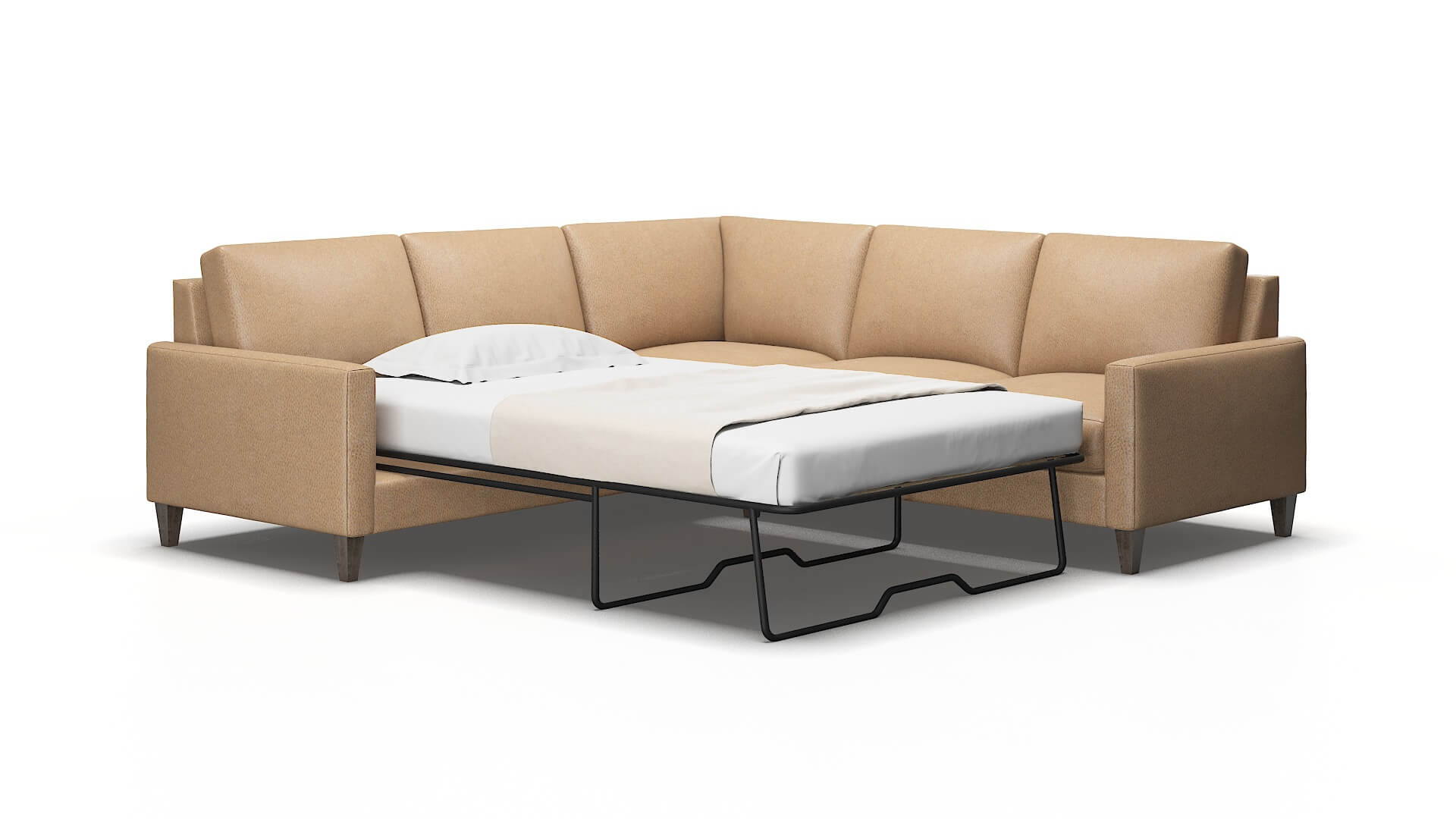 Cannes Ford Dune Sectional Sleeper Espresso legs 2