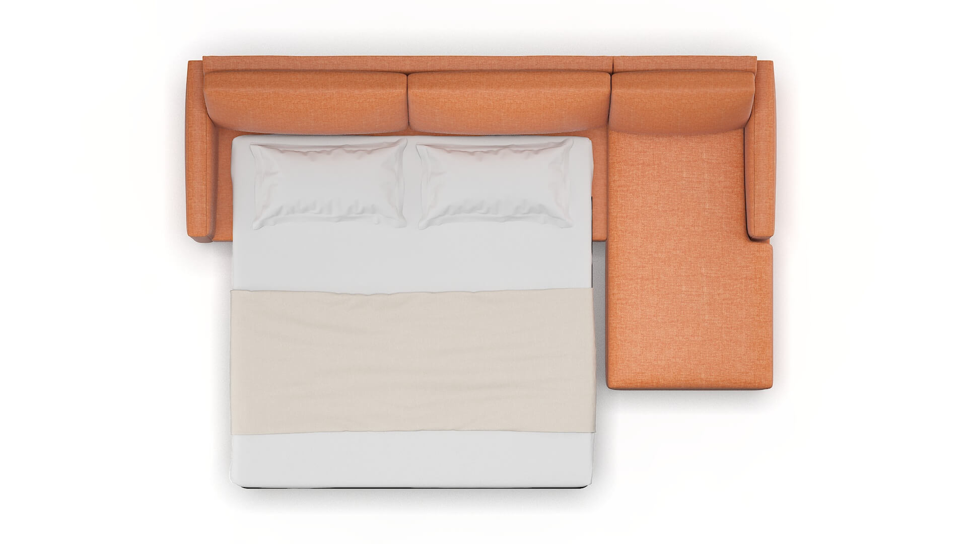 Cannes Hepburn Appricot Panel Sleeper Espresso legs 3
