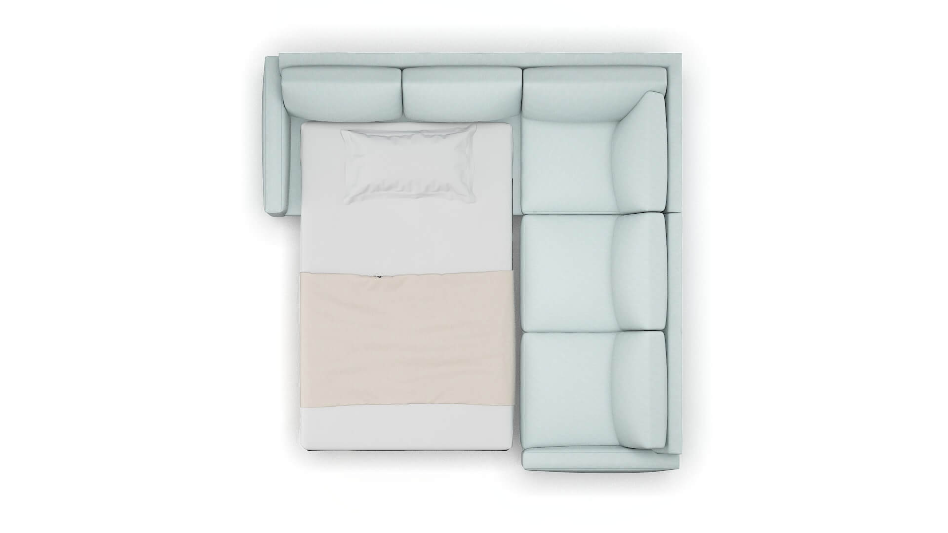 Cannes Hepburn Peridot Sectional Sleeper Espresso legs 3