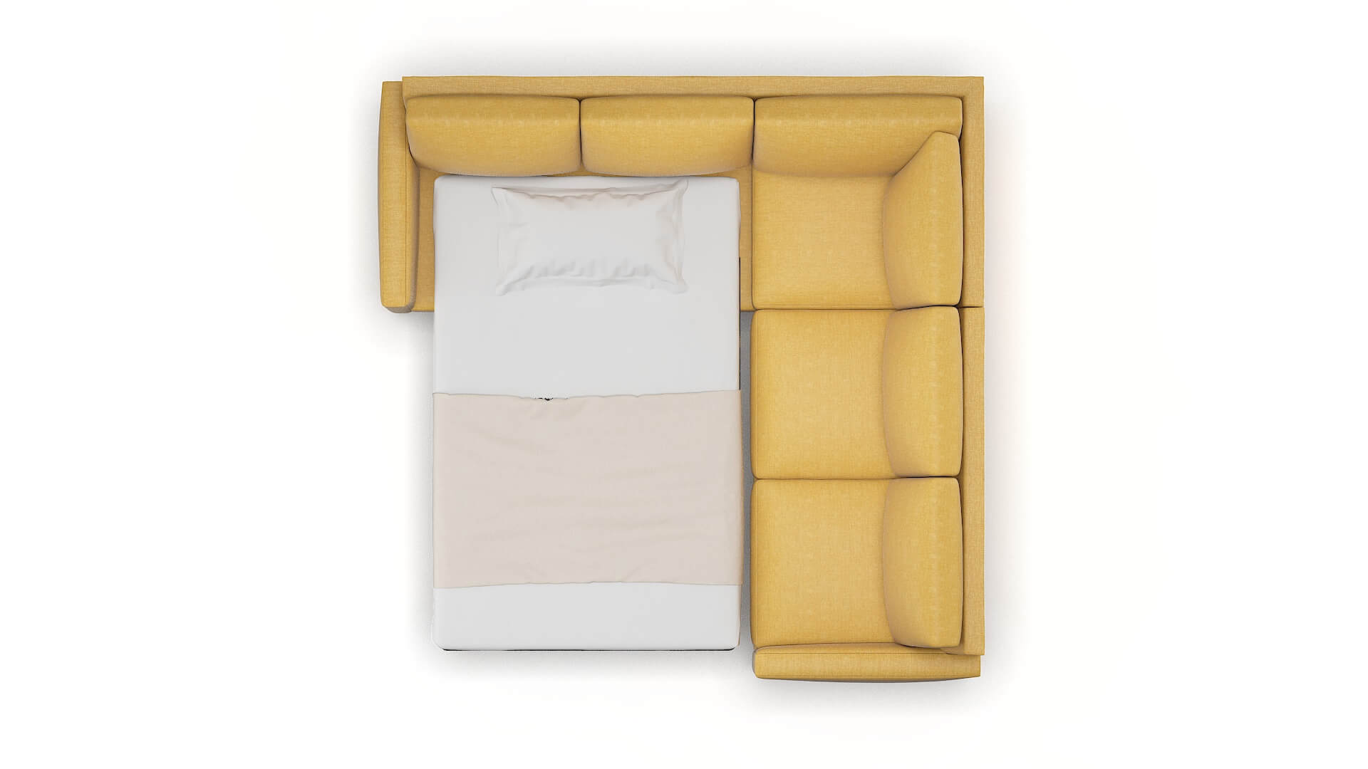 Cannes Insight Citronella Sectional Sleeper Espresso legs 3