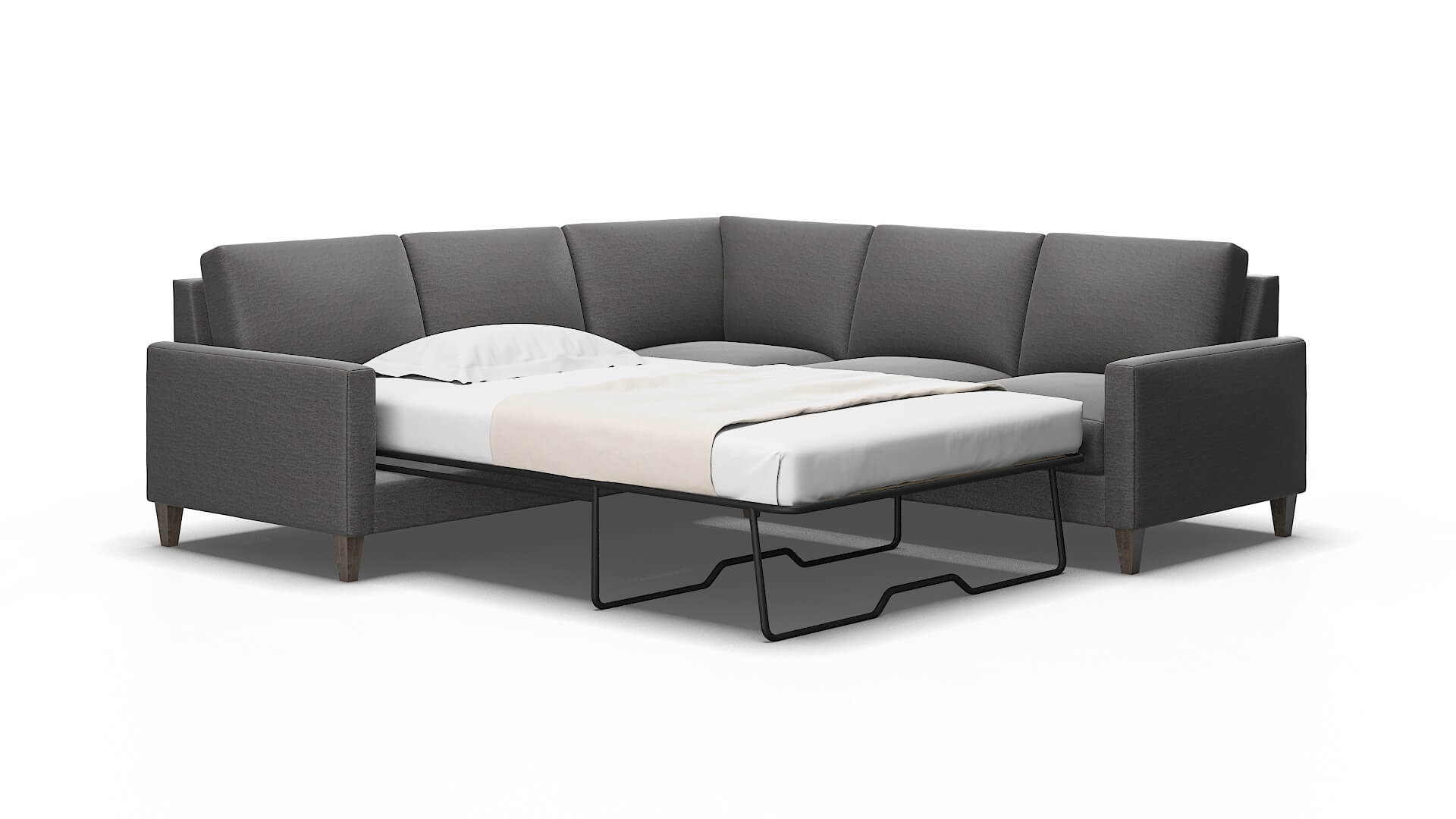 Cannes Insight eclipse Sectional sleeper Espresso Legs  2