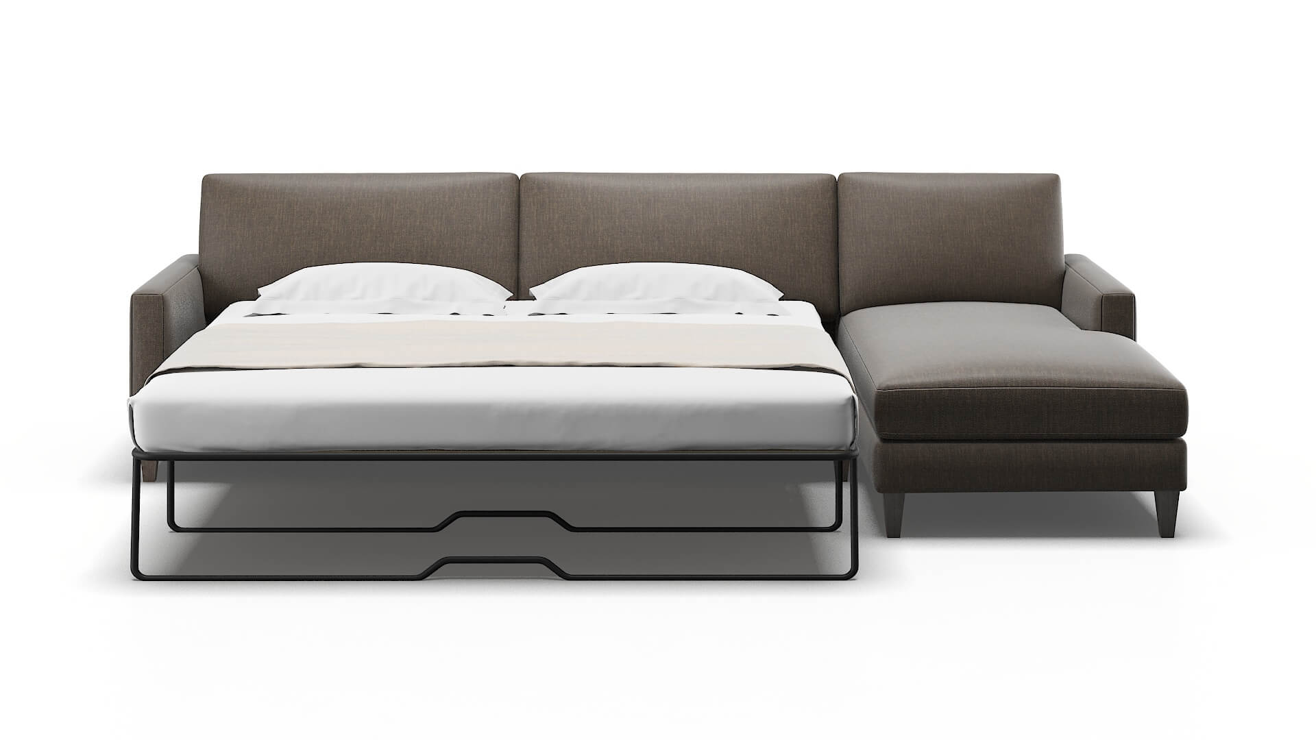 Cannes Keylargo Bark Panel Sleeper Espresso legs 1