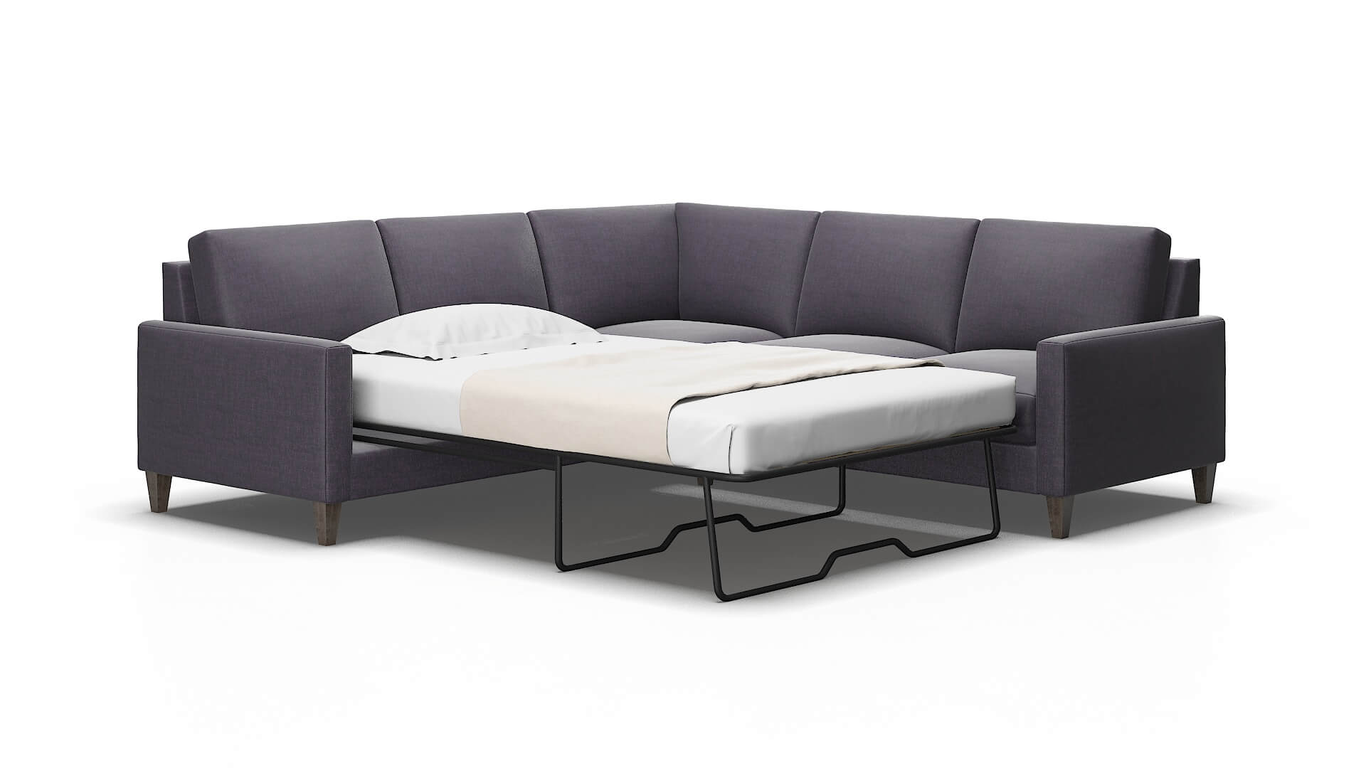 Cannes Keylargo grape Sectional sleeper Espresso Legs  2