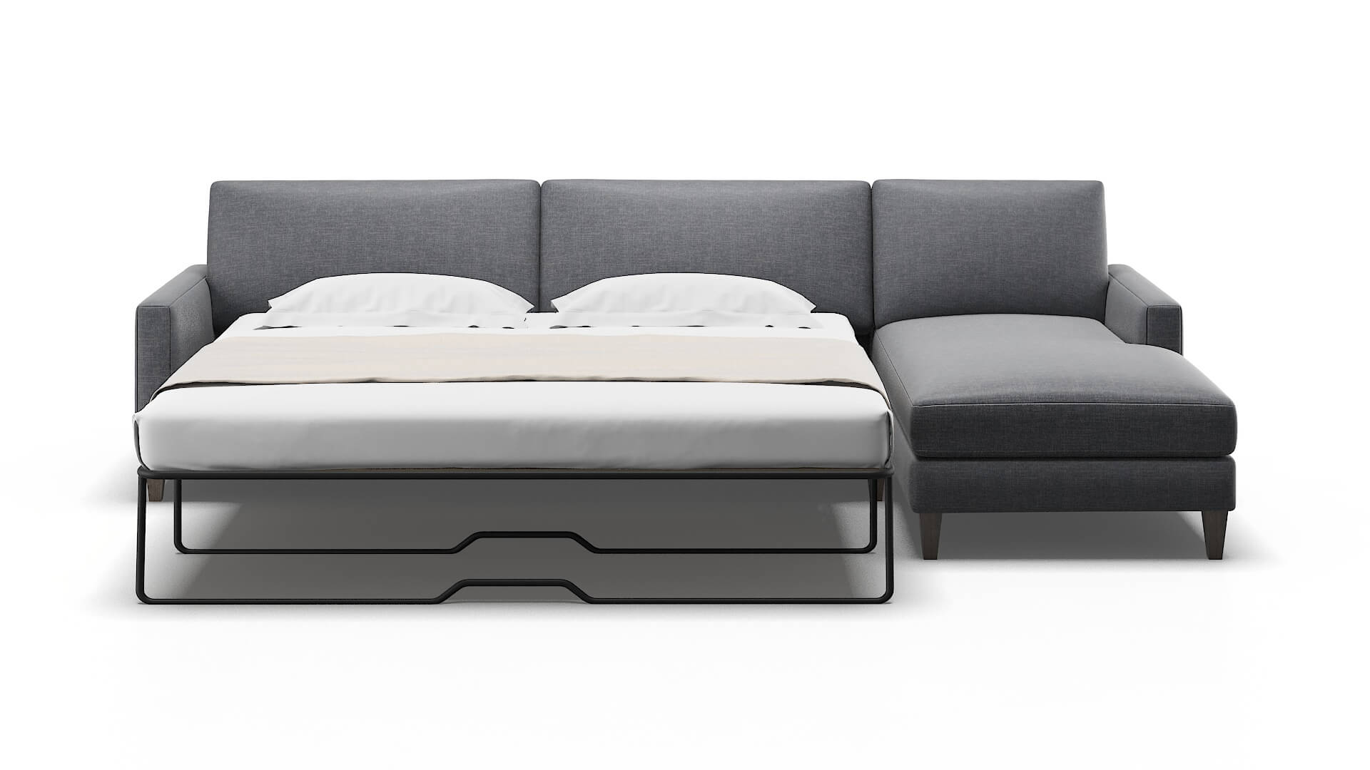 Cannes Keylargo Graphite Panel Sleeper Espresso legs 1