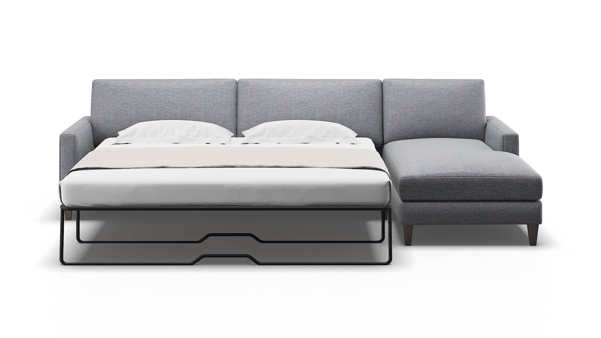 Cannes Lana Ash Panel Sleeper Espresso legs 1