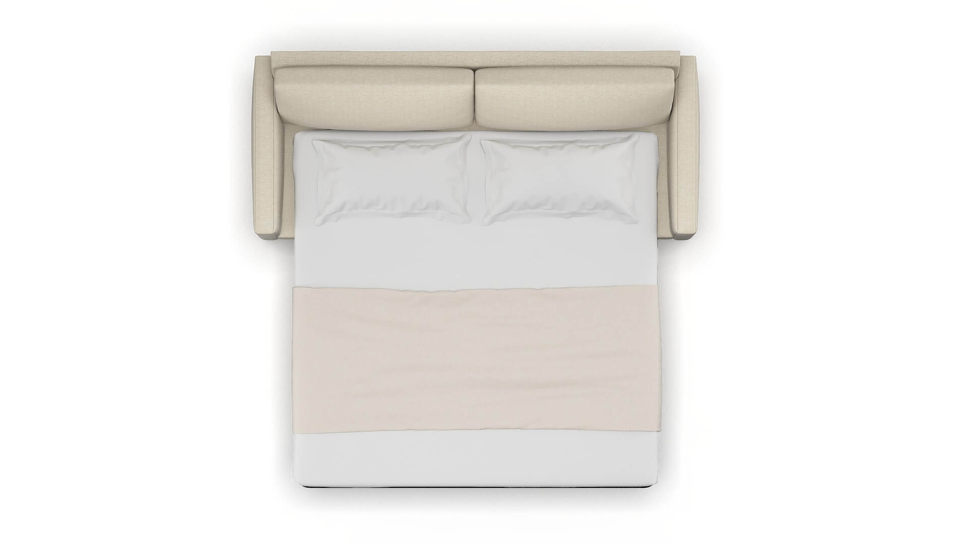 Cannes Malibu Sand Sofa Sleeper Espresso legs 3