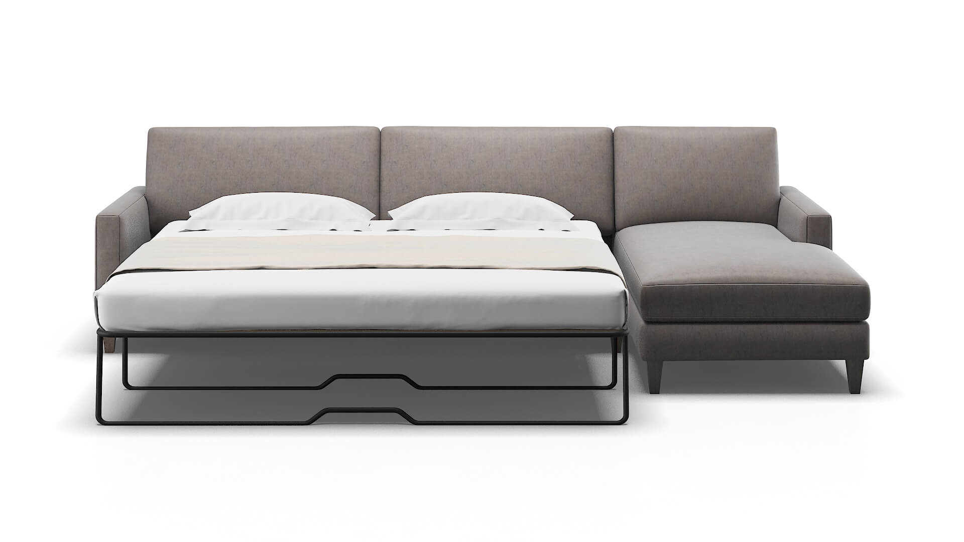 Cannes Noble Otter Panel Sleeper Espresso legs 1