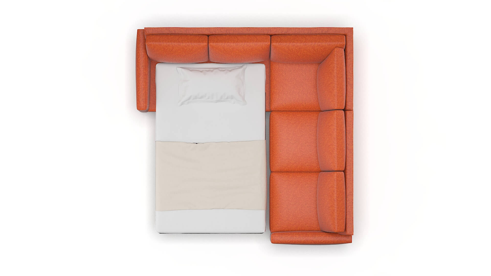 Cannes Notion Tang Sectional Sleeper Espresso legs 3