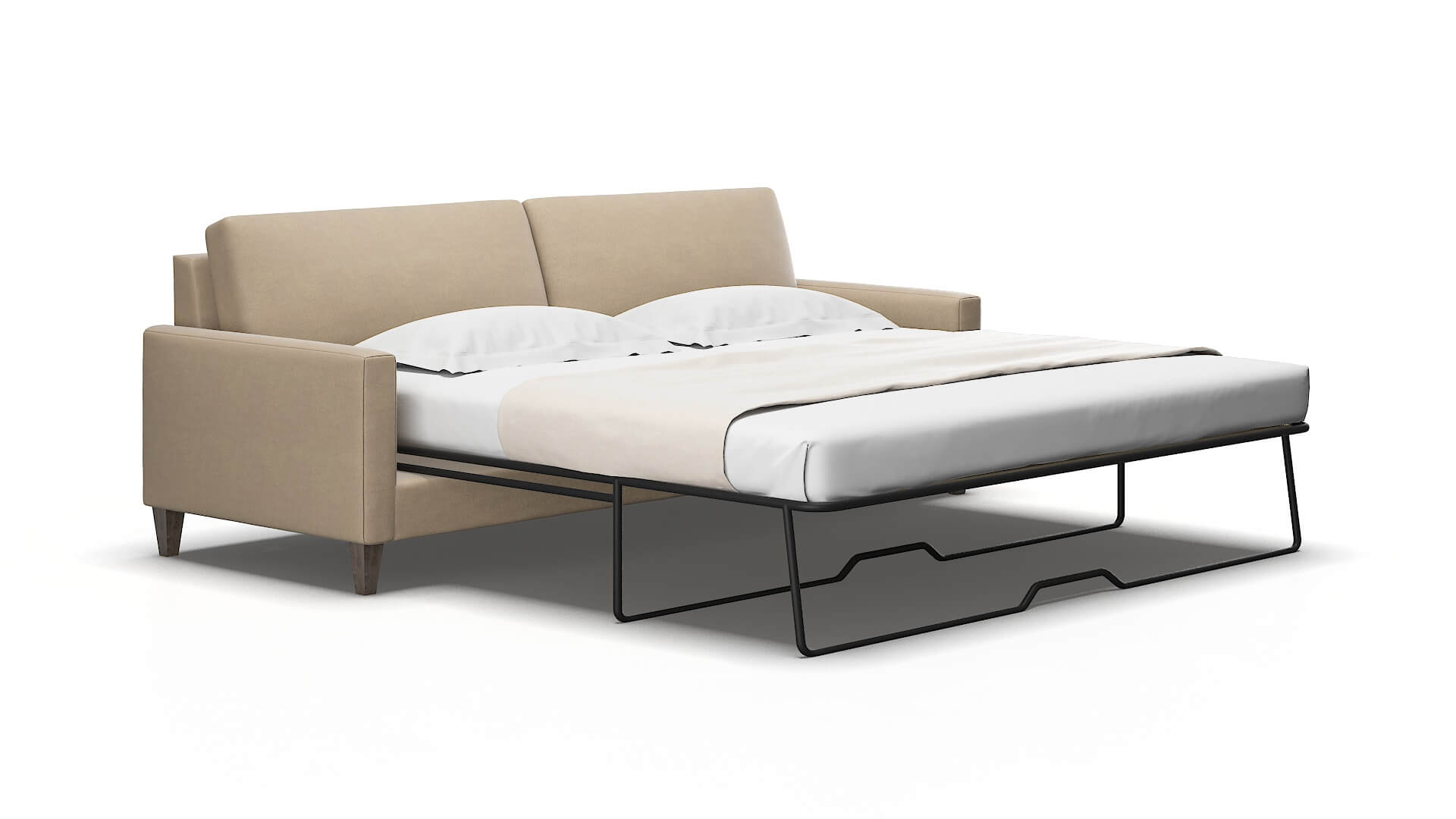 Cannes Oakley taupe Sofa sleeper Espresso Legs  2