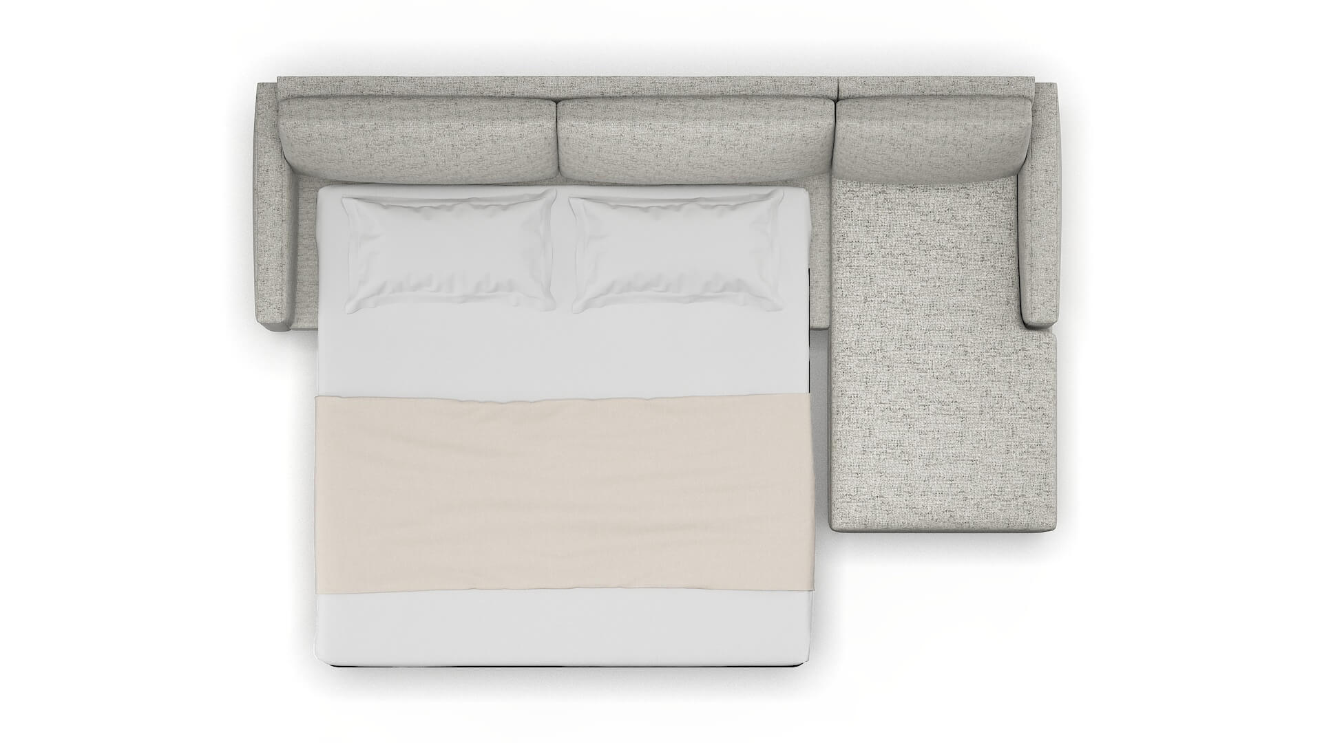 Cannes Oceanside Granite Panel Sleeper Espresso legs 3
