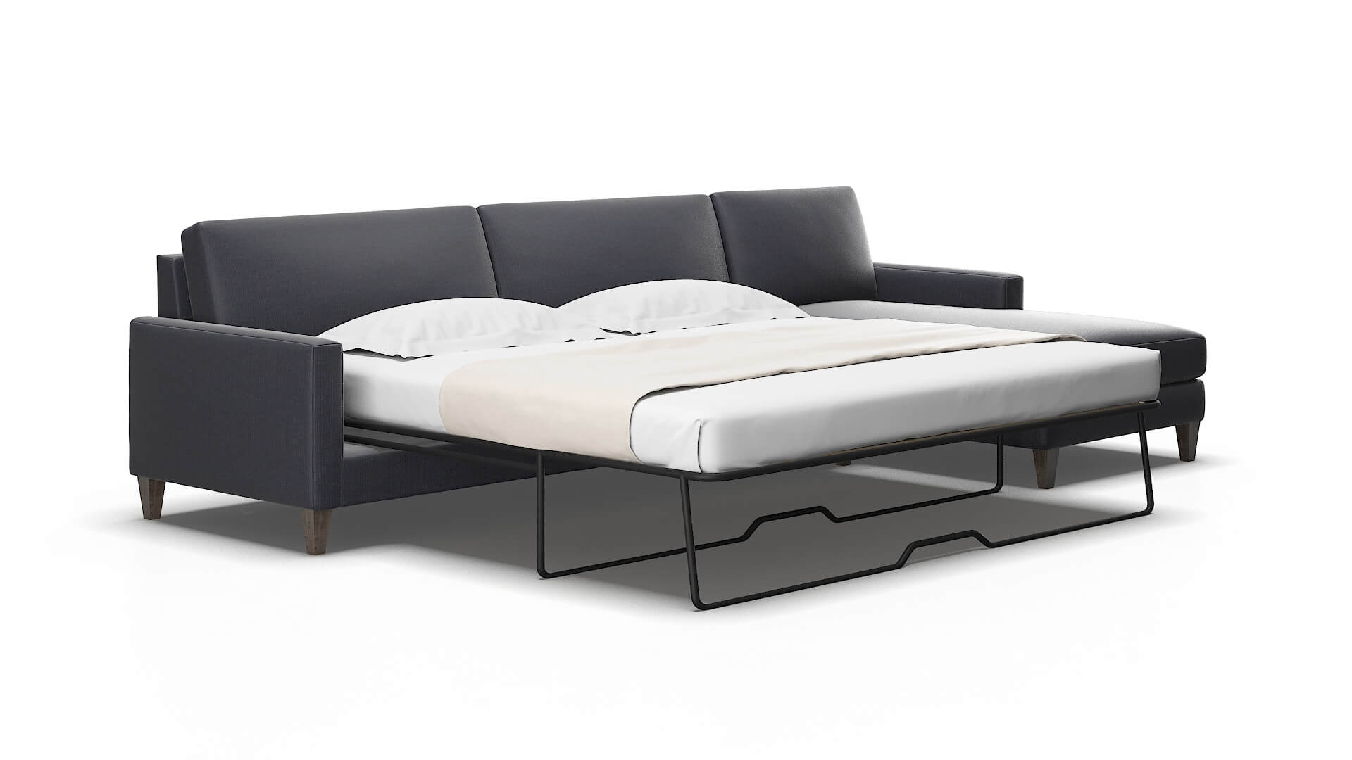 Cannes Parker midnight Panel sleeper Espresso Legs  2