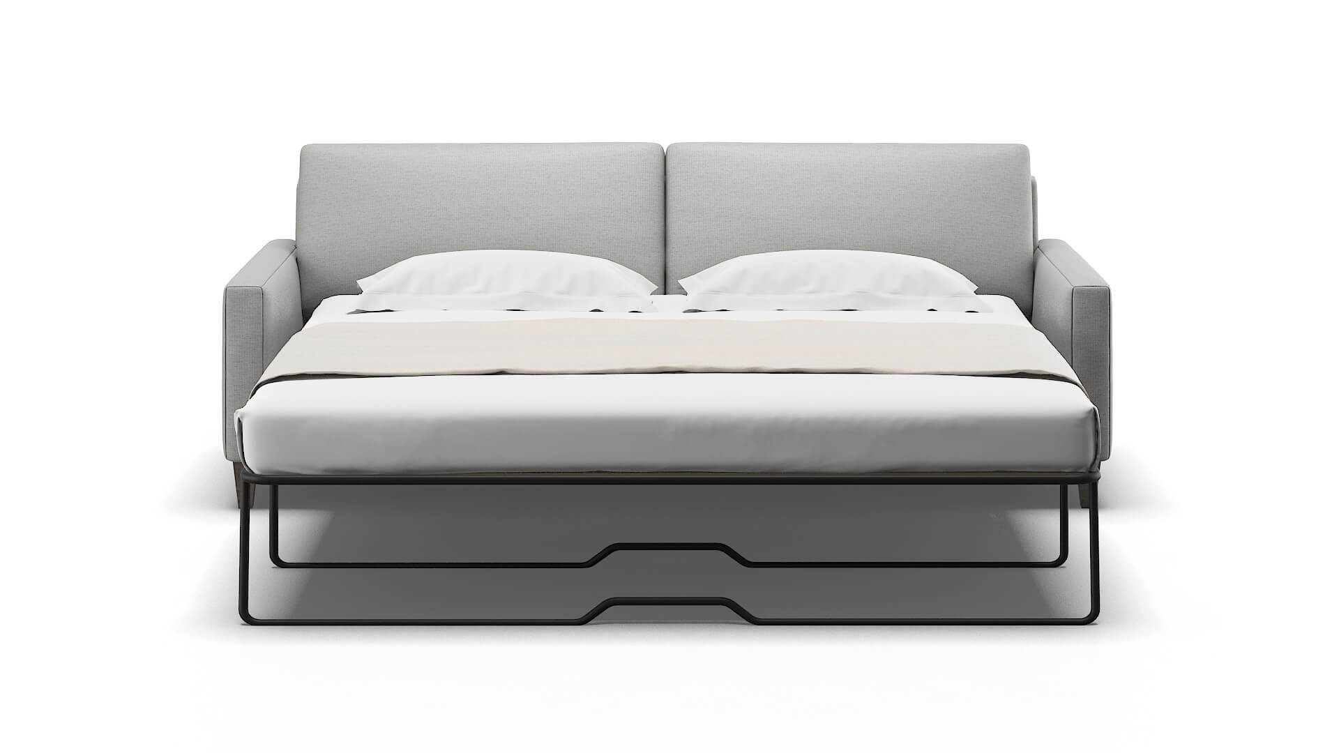 Cannes Parker Silver Sofa Sleeper Espresso legs 1