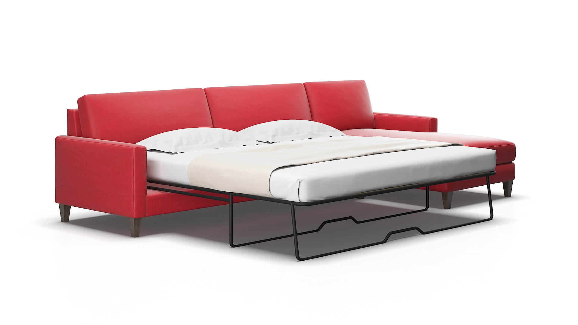 Cannes Pauline ruby Panel sleeper Espresso Legs  2