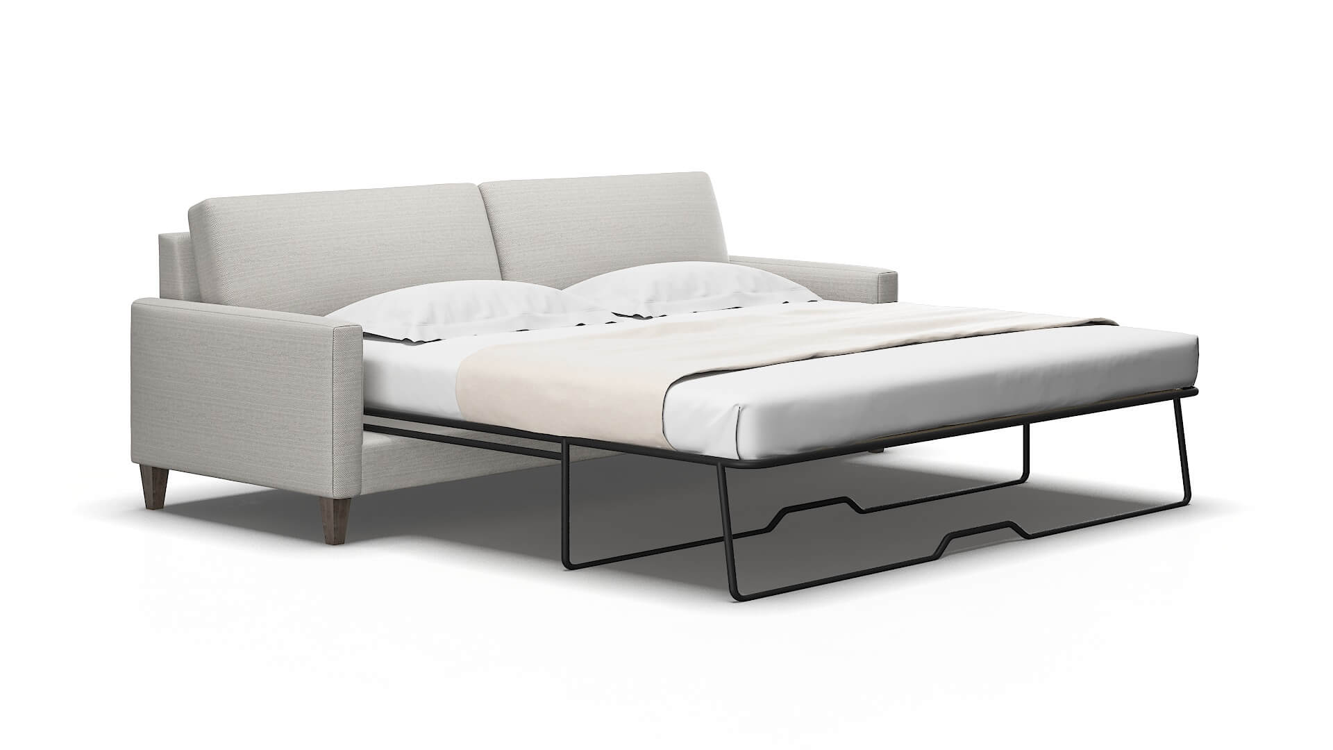 Cannes Phoenix silver Sofa sleeper Espresso Legs  2