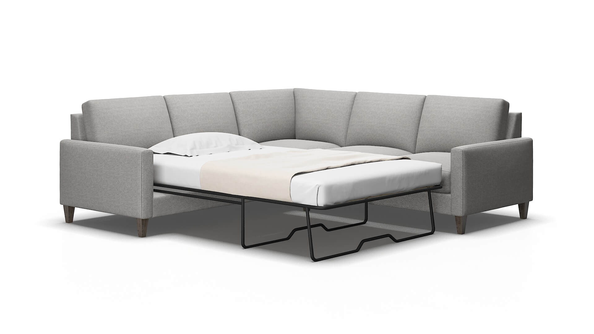 Cannes Phoenix smoke Sectional sleeper Espresso Legs  2