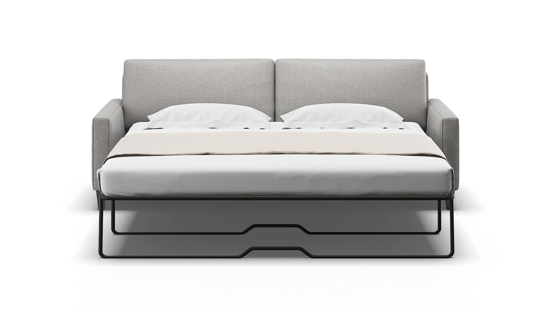 Cannes Phoenix Smoke Sofa Sleeper Espresso legs 1