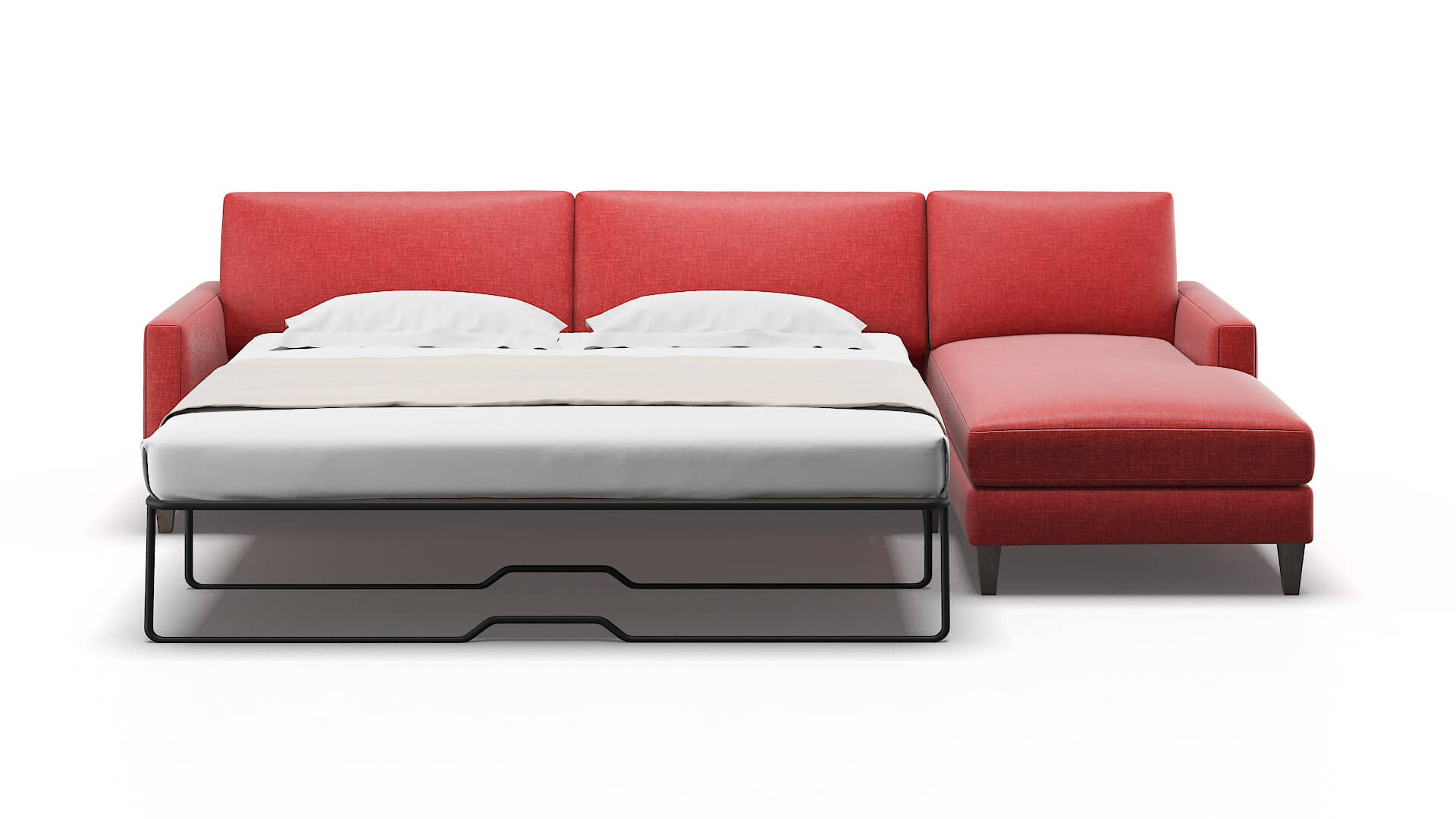 Cannes Portland Berry Panel Sleeper Espresso legs 1