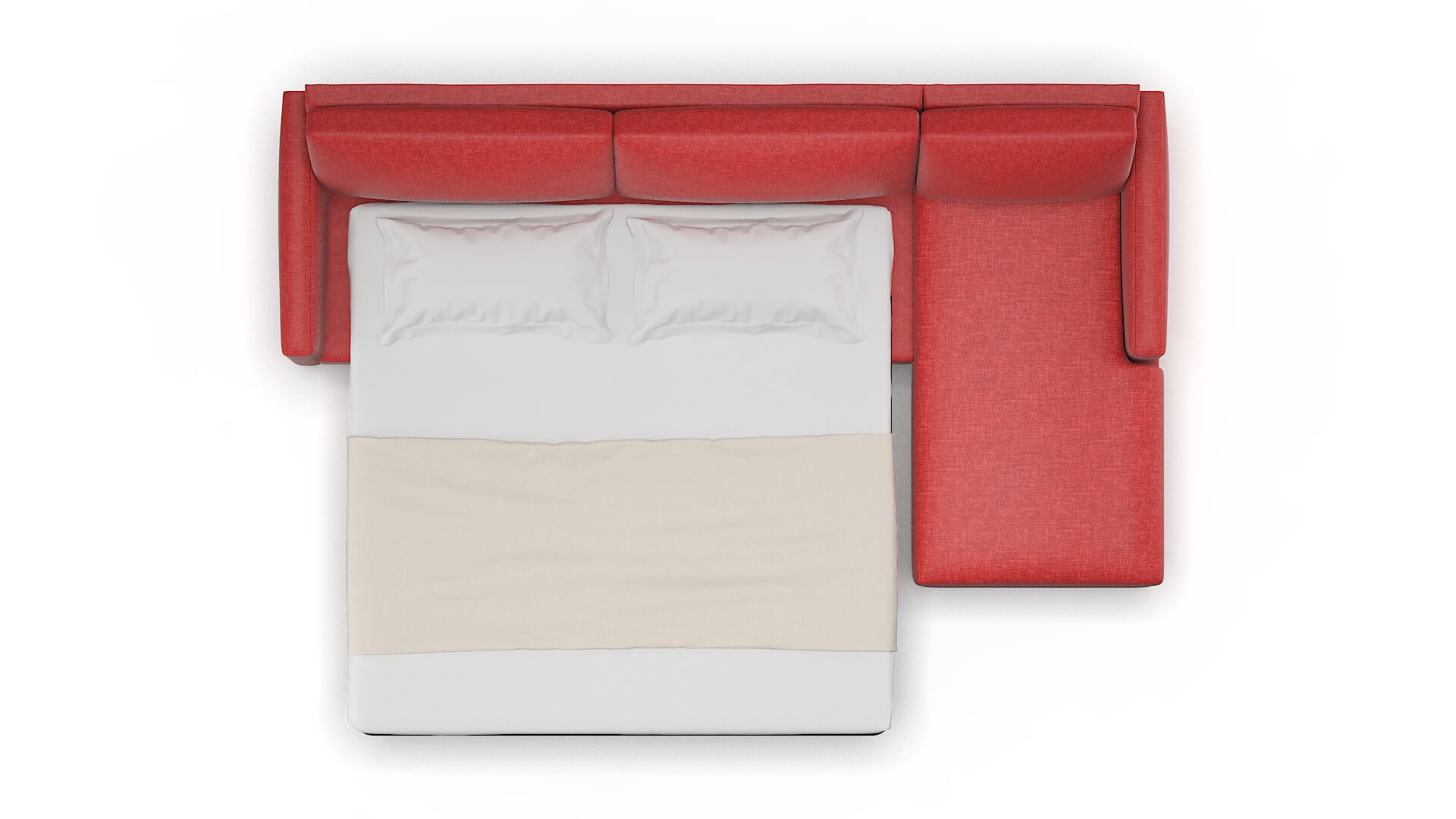 Cannes Portland Berry Panel Sleeper Espresso legs 3