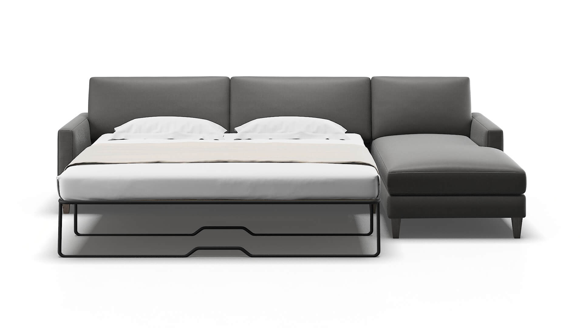 Cannes Rocket Charcoal Panel Sleeper Espresso legs 1