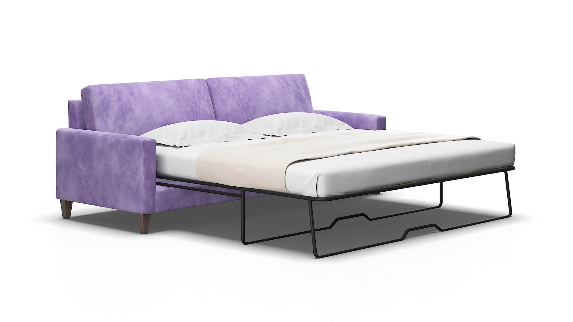 Cannes Royale lavender Sofa sleeper Espresso Legs  2