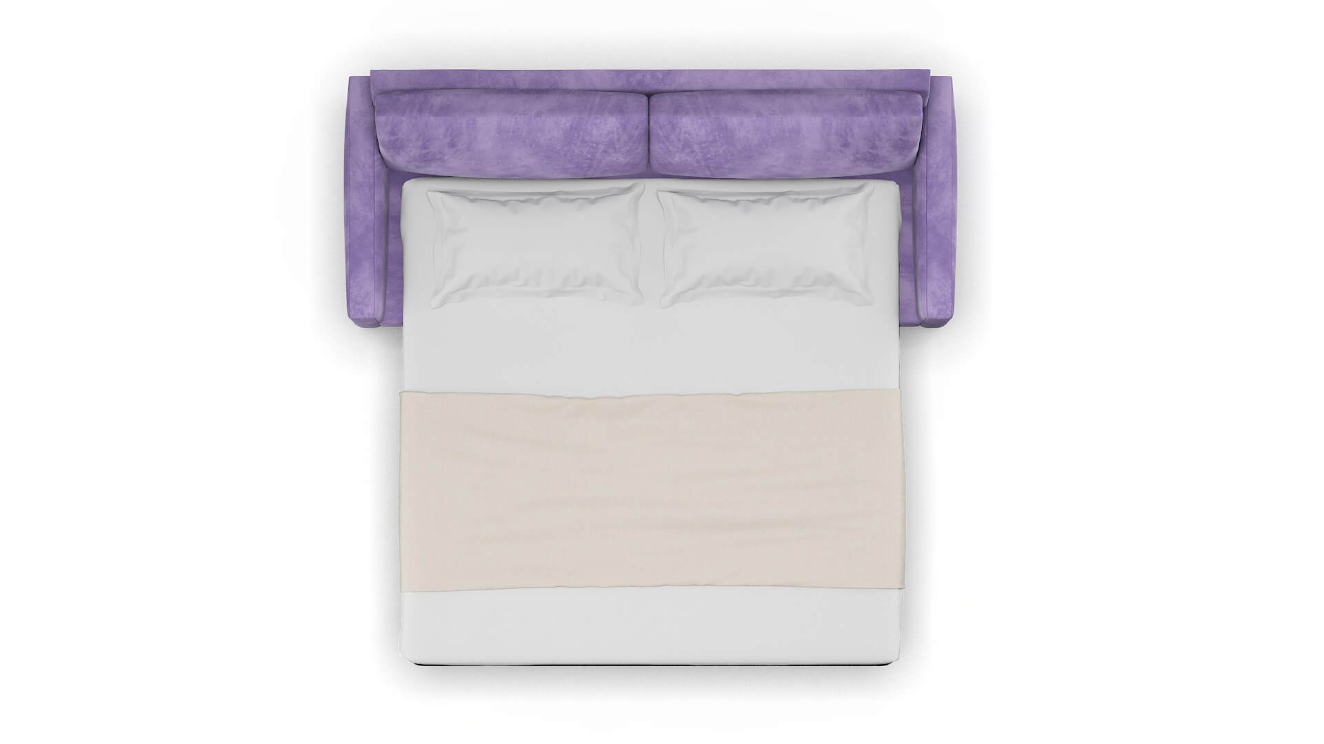 Cannes Royale Lavender Sofa Sleeper Espresso legs 3