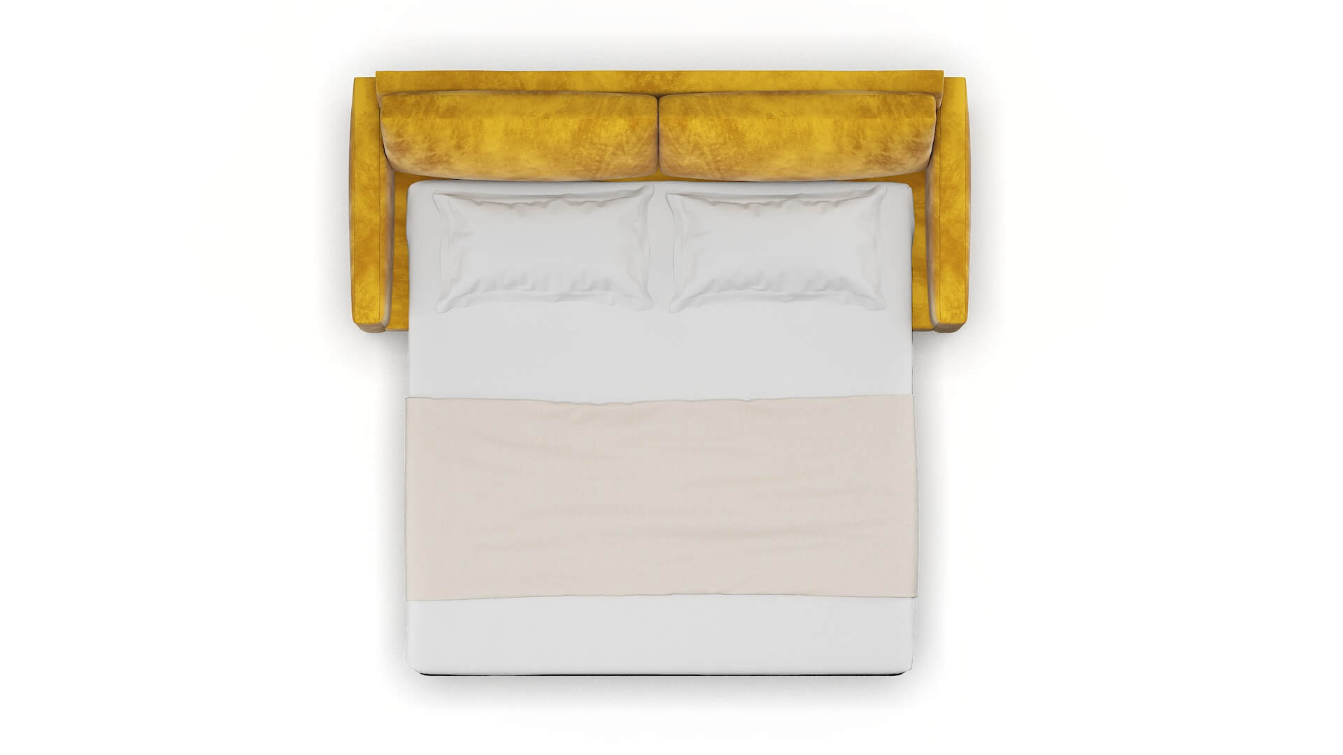 Cannes Royale Marigold Sofa Sleeper Espresso legs 3