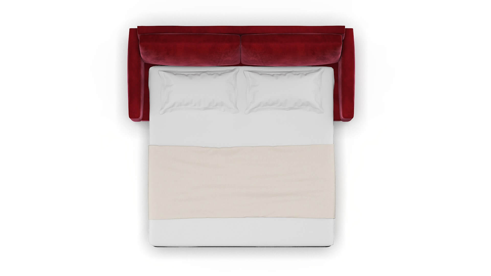 Cannes Royale Ruby Sofa Sleeper Espresso legs 3