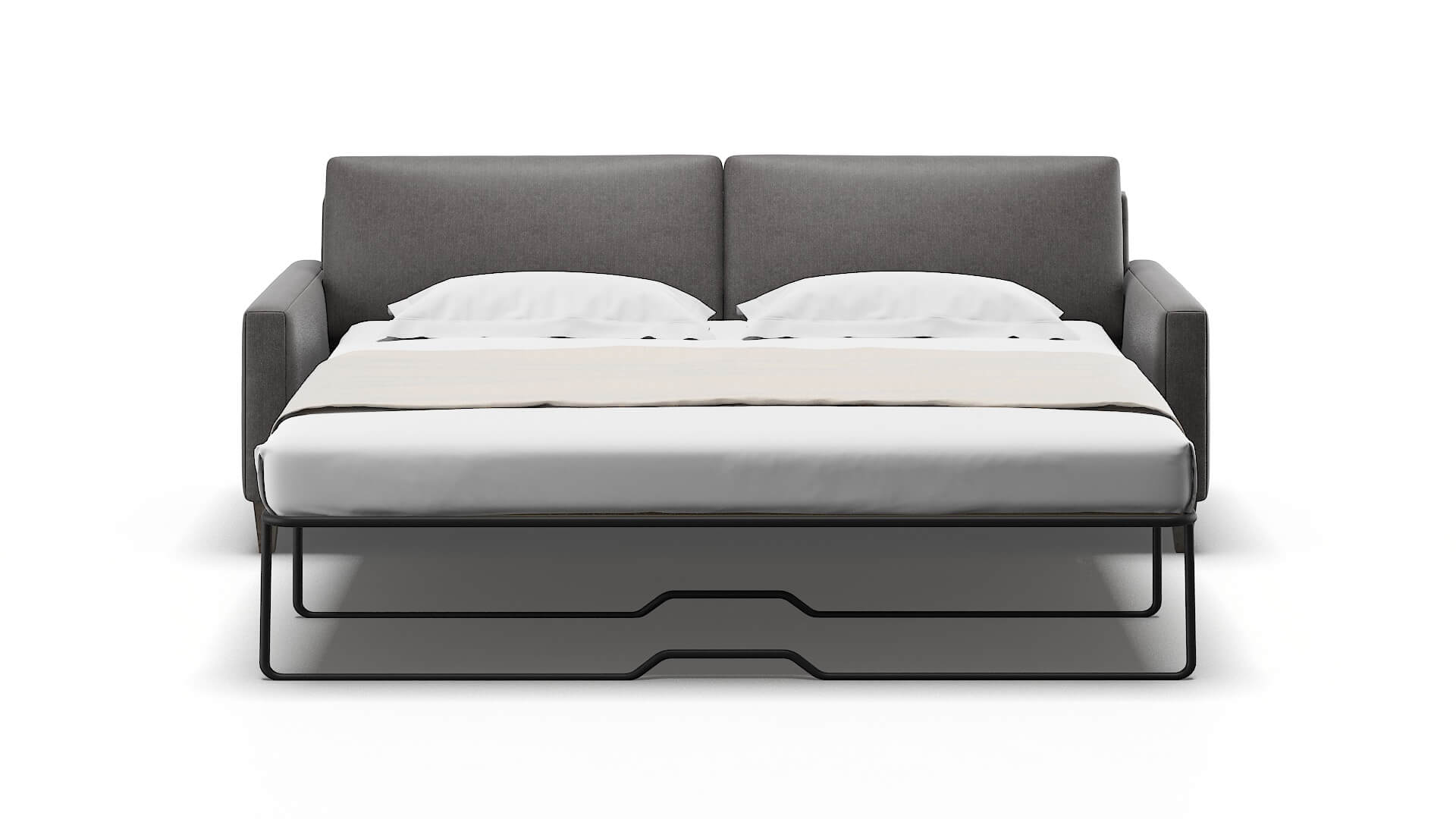 Cannes Sasha Grey Sofa Sleeper Espresso legs 1