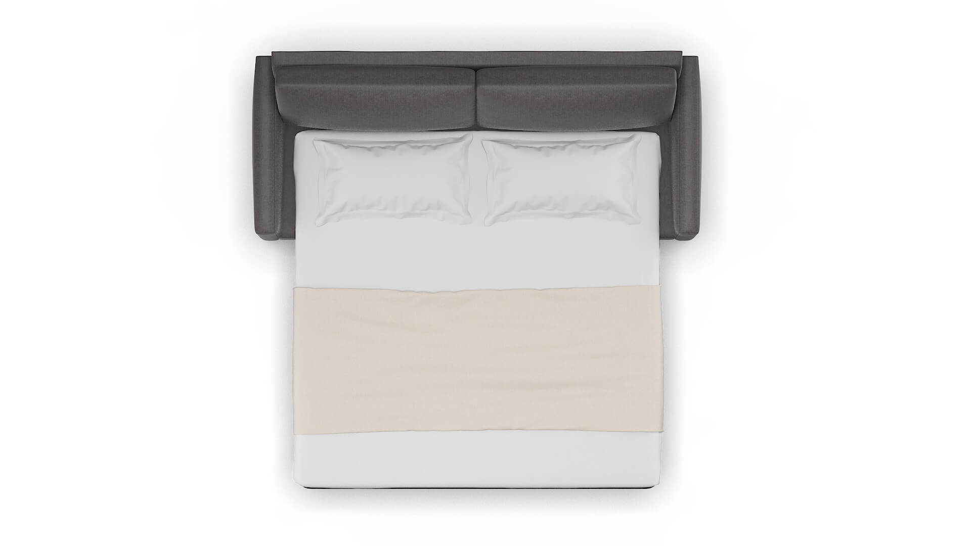 Cannes Sasha Grey Sofa Sleeper Espresso legs 3