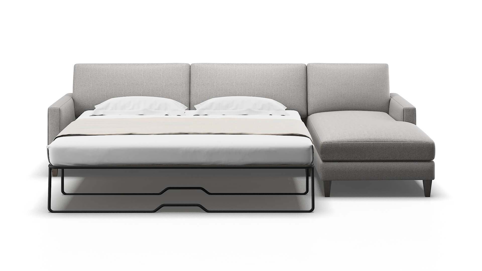 Cannes Sasha Silver Panel Sleeper Espresso legs 1