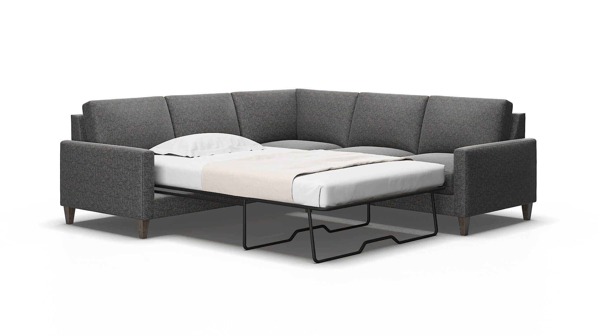 Cannes Sosoftness 51 Sectional sleeper Espresso Legs  2