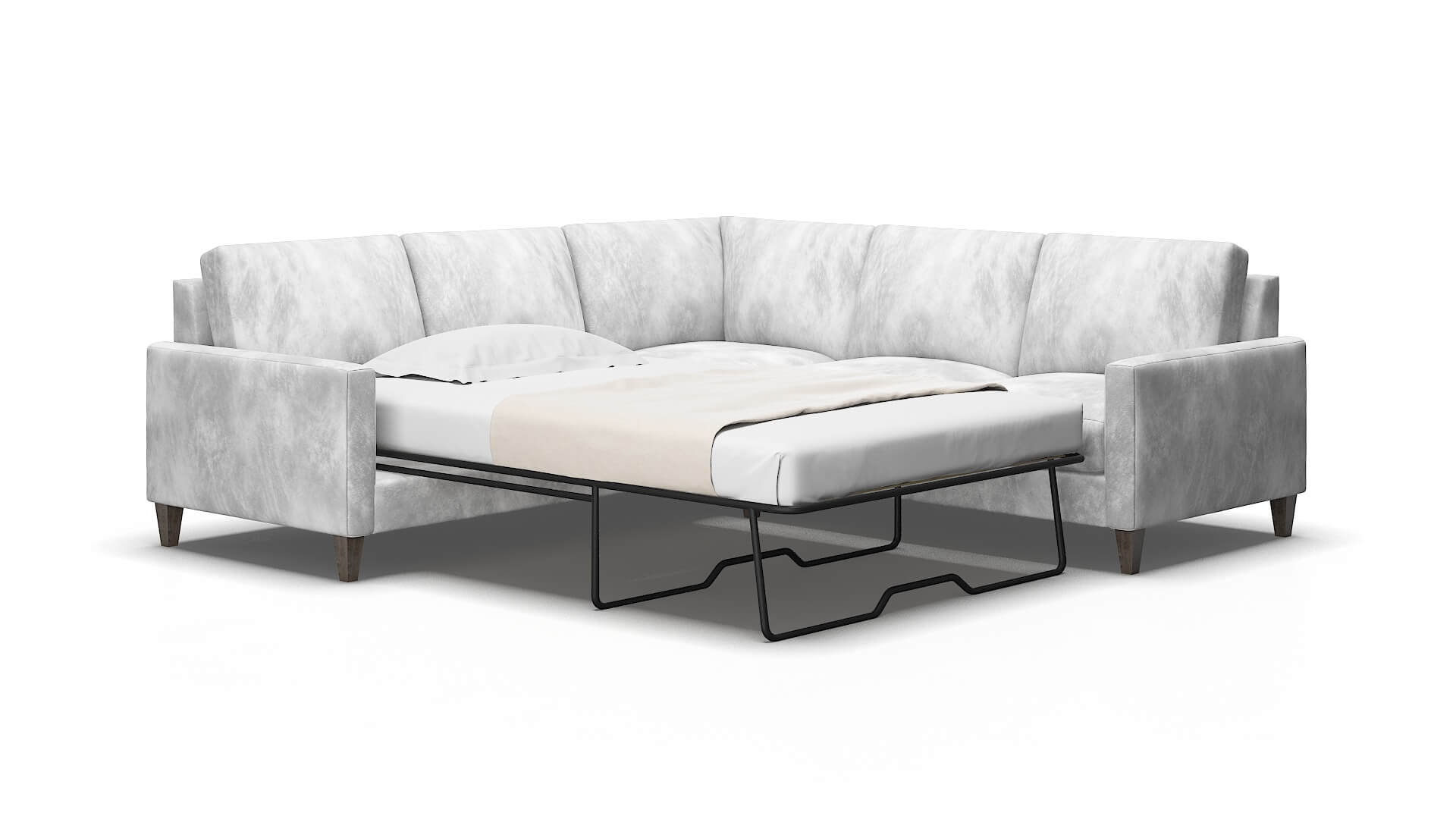 Cannes Terrain pearl Sectional sleeper Espresso Legs  2