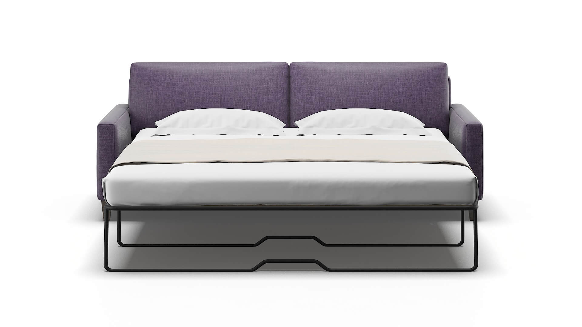 Cannes Tess Blackberry Sofa Sleeper Espresso legs 1