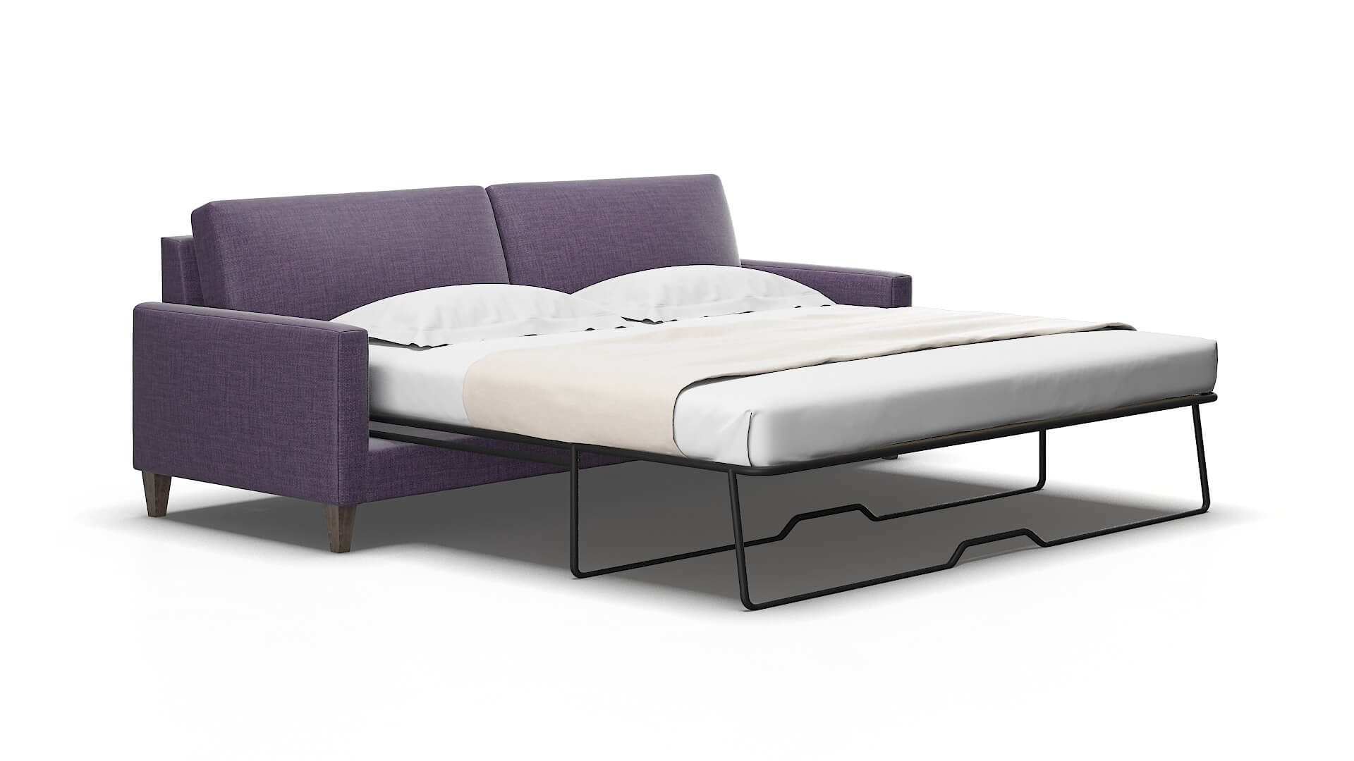 Cannes Tess blackberry Sofa sleeper Espresso Legs  2
