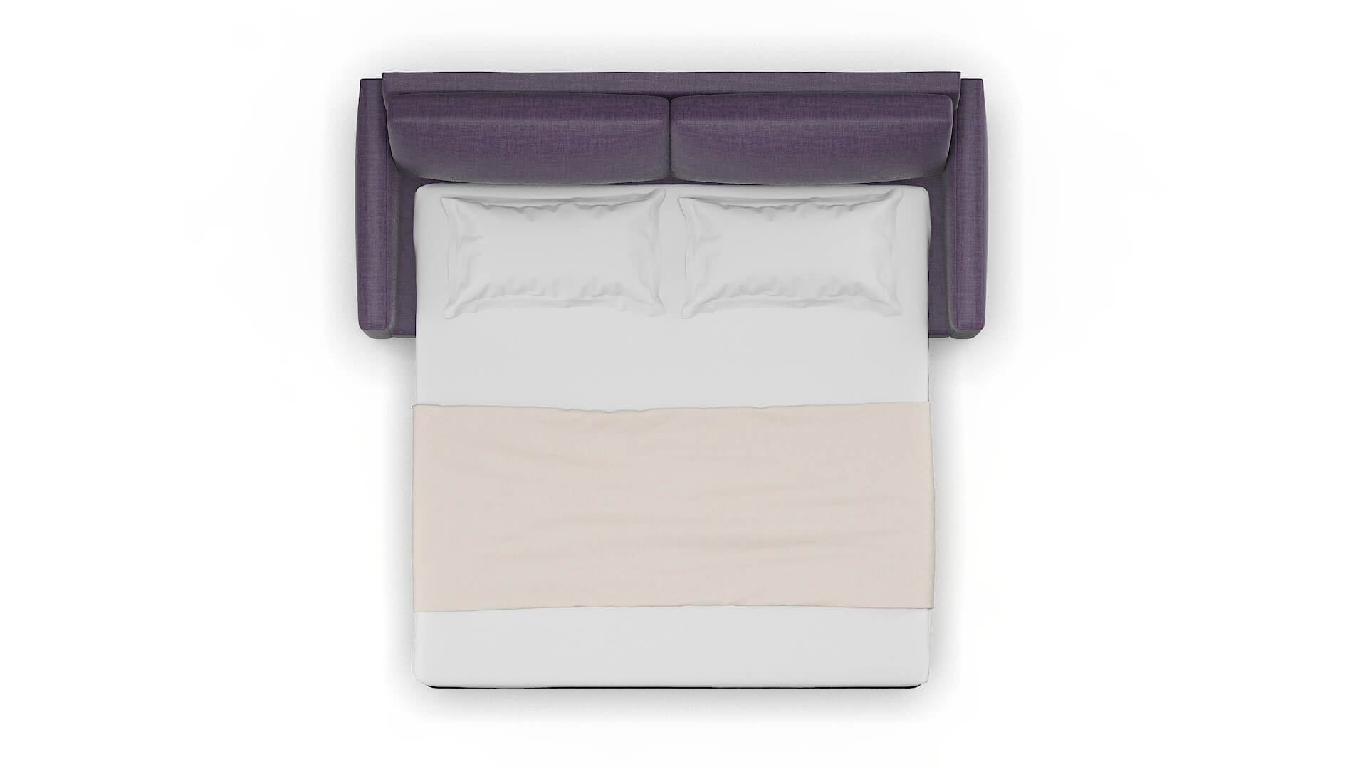 Cannes Tess Blackberry Sofa Sleeper Espresso legs 3