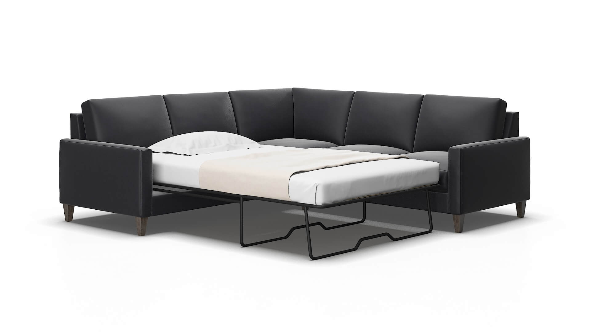 Cannes Urban_d eclipse Sectional sleeper Espresso Legs  2