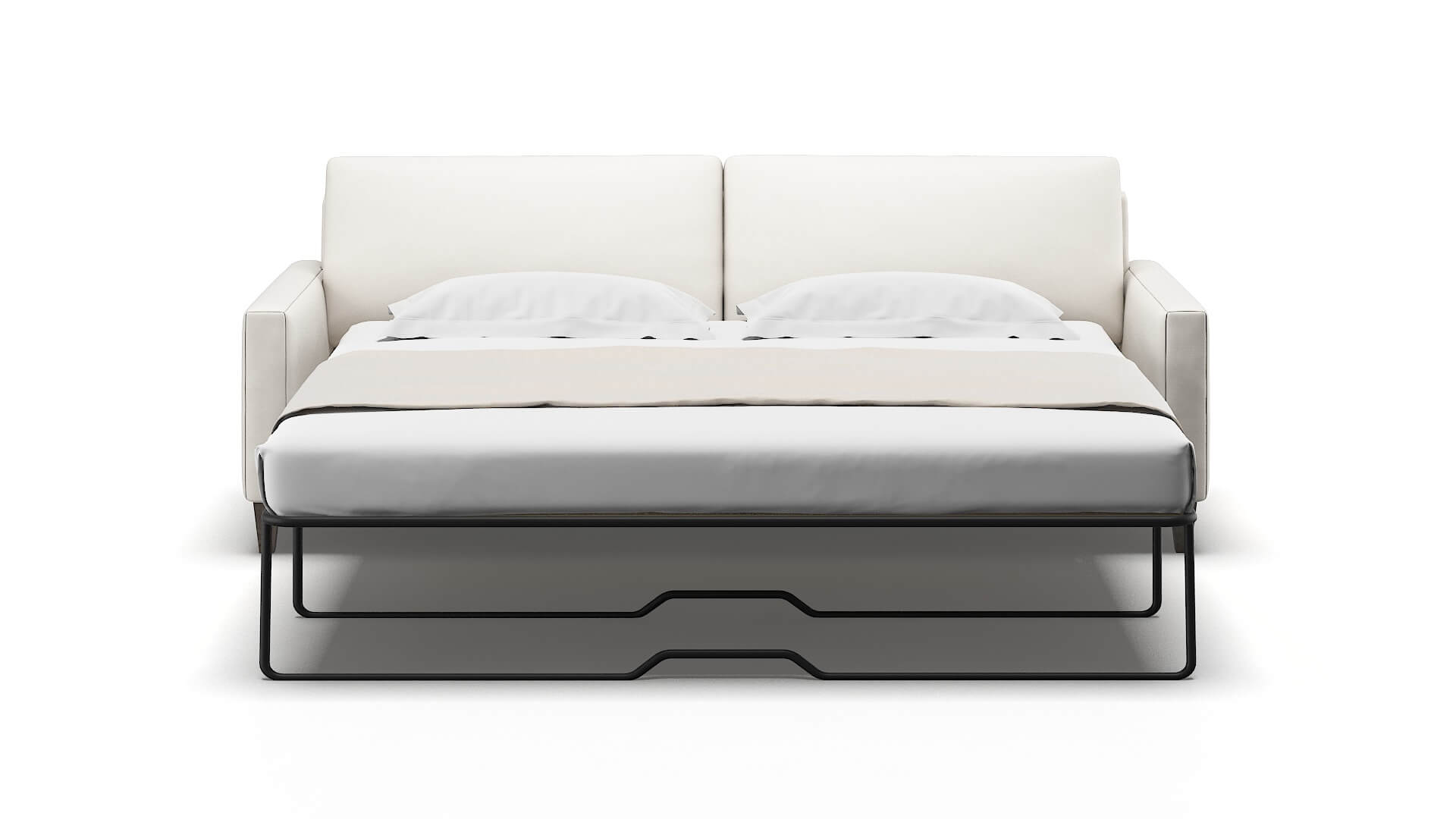 Cannes Venice Eggshell Sofa Sleeper Espresso legs 1