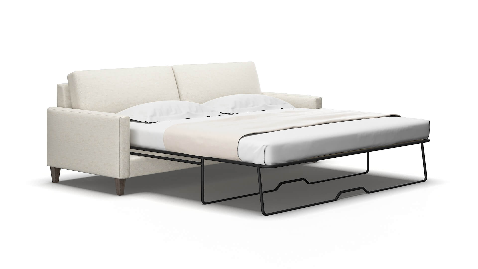 Cannes Venus cream Sofa sleeper Espresso Legs  2