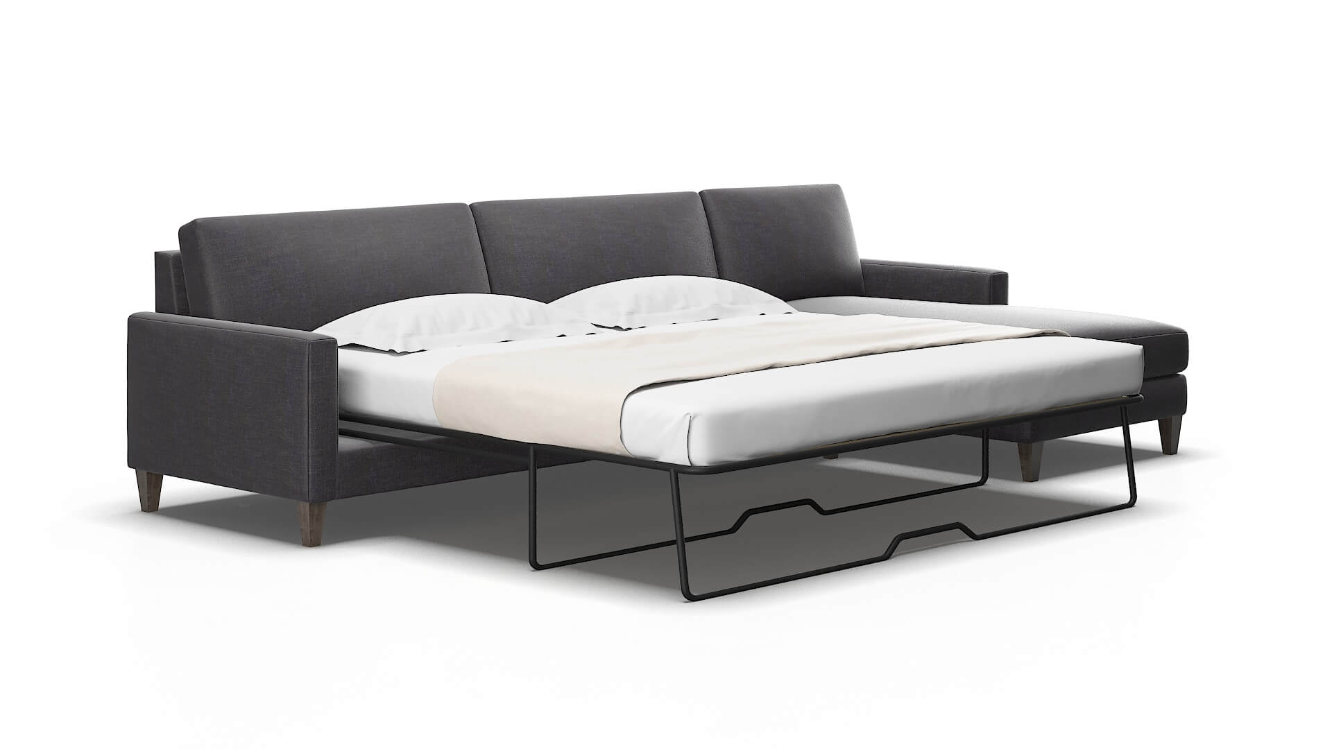 Cannes Venus Onyx Panel Sleeper Espresso legs 2