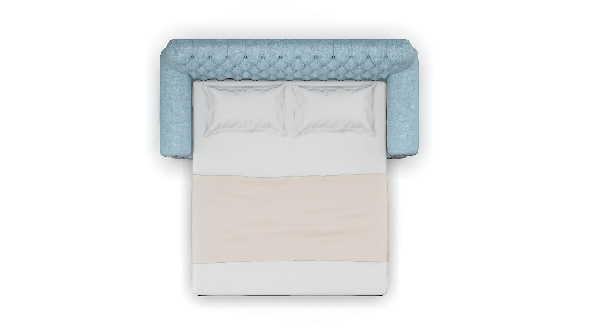 Chester Atlas Turquoise Sofa Sleeper Espresso legs 3