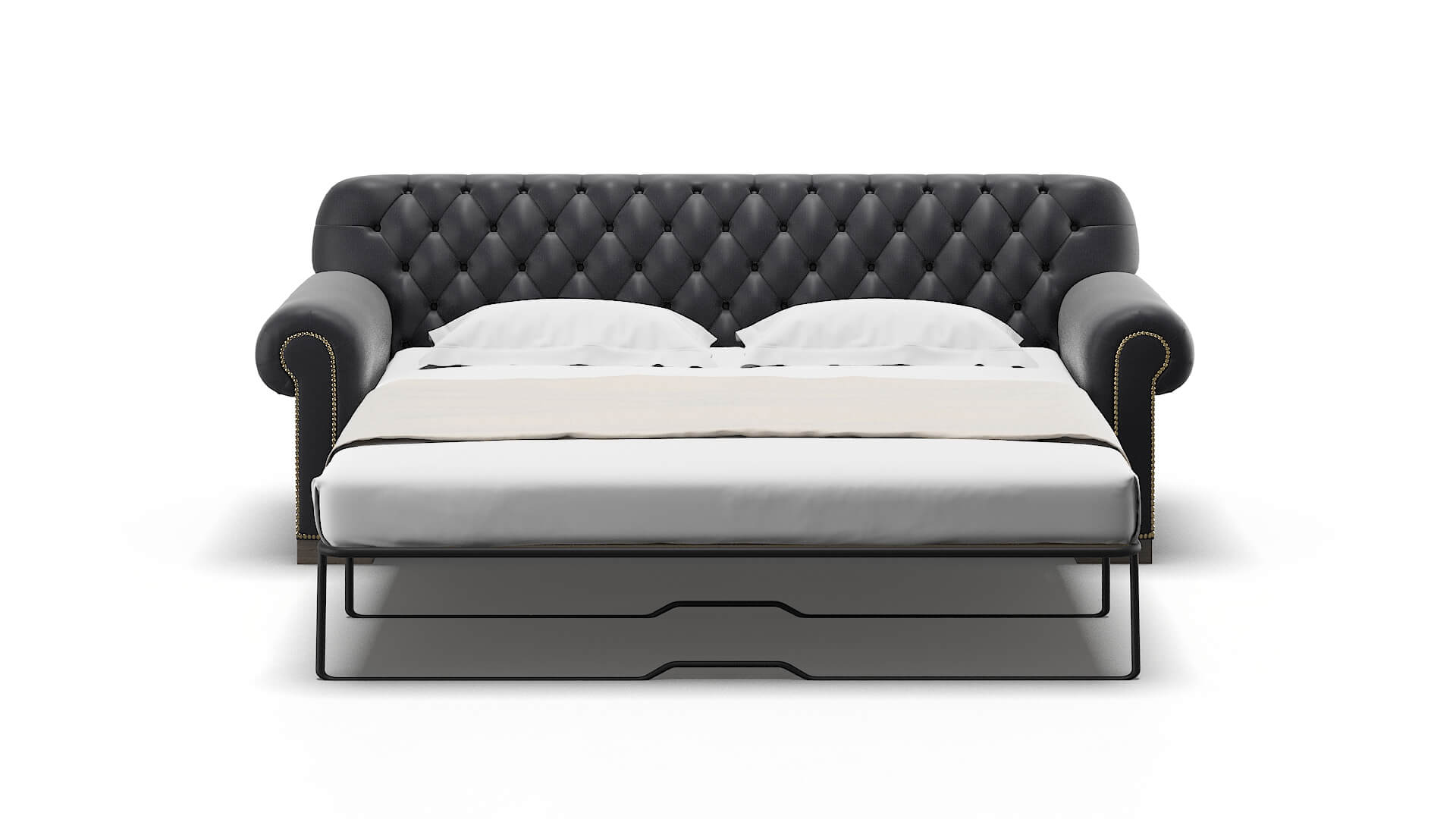 Chester Atlas_plz Navy Sofa Sleeper Espresso legs 1