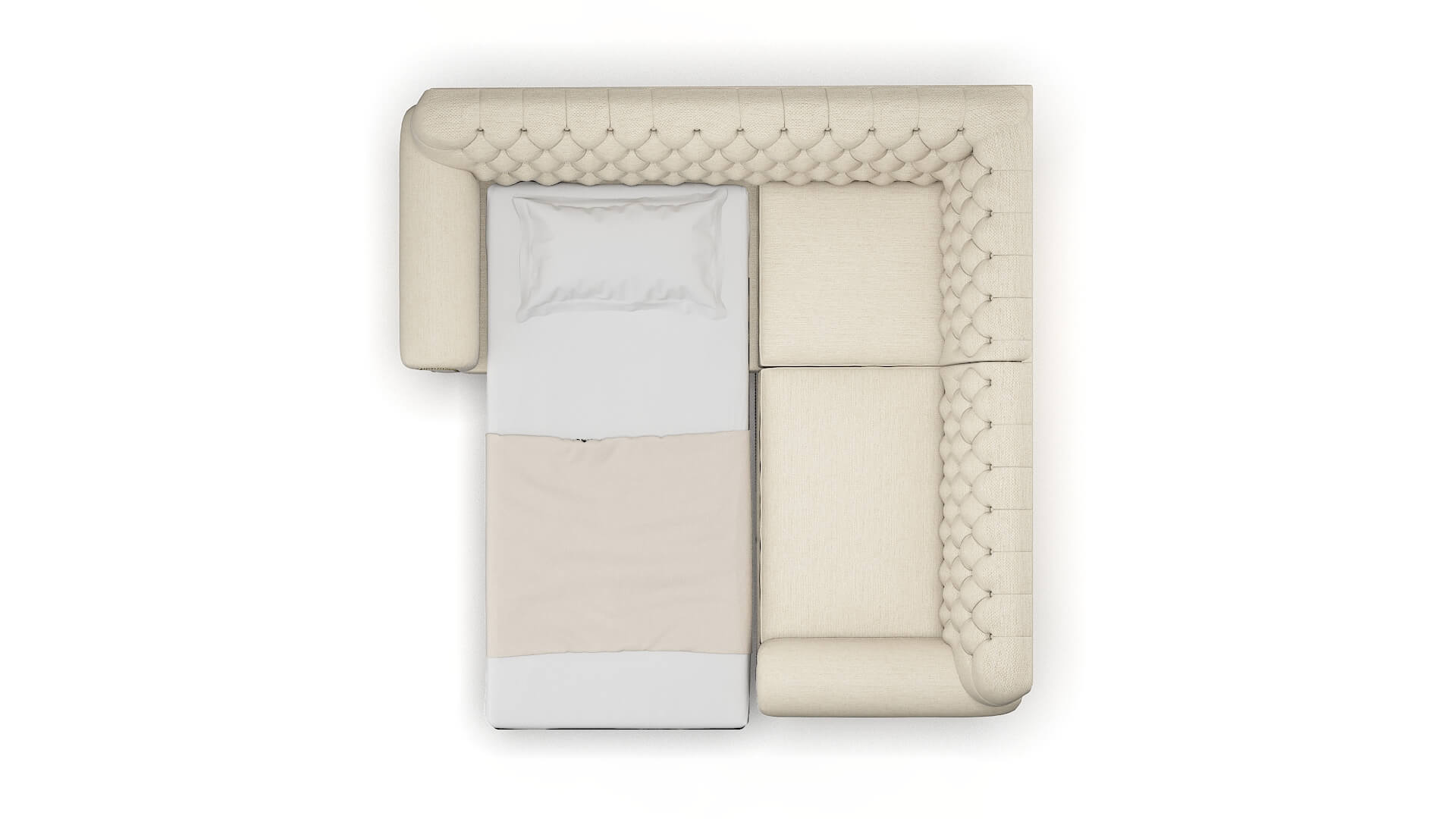 Chester Avenger Beach Sectional Sleeper Espresso legs 3