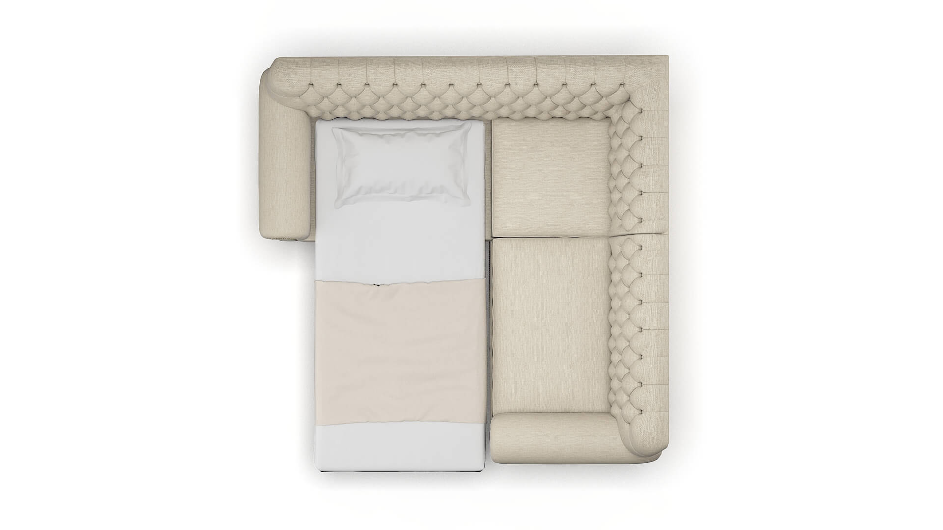 Chester Avenger Pumice Sectional Sleeper Espresso legs 3