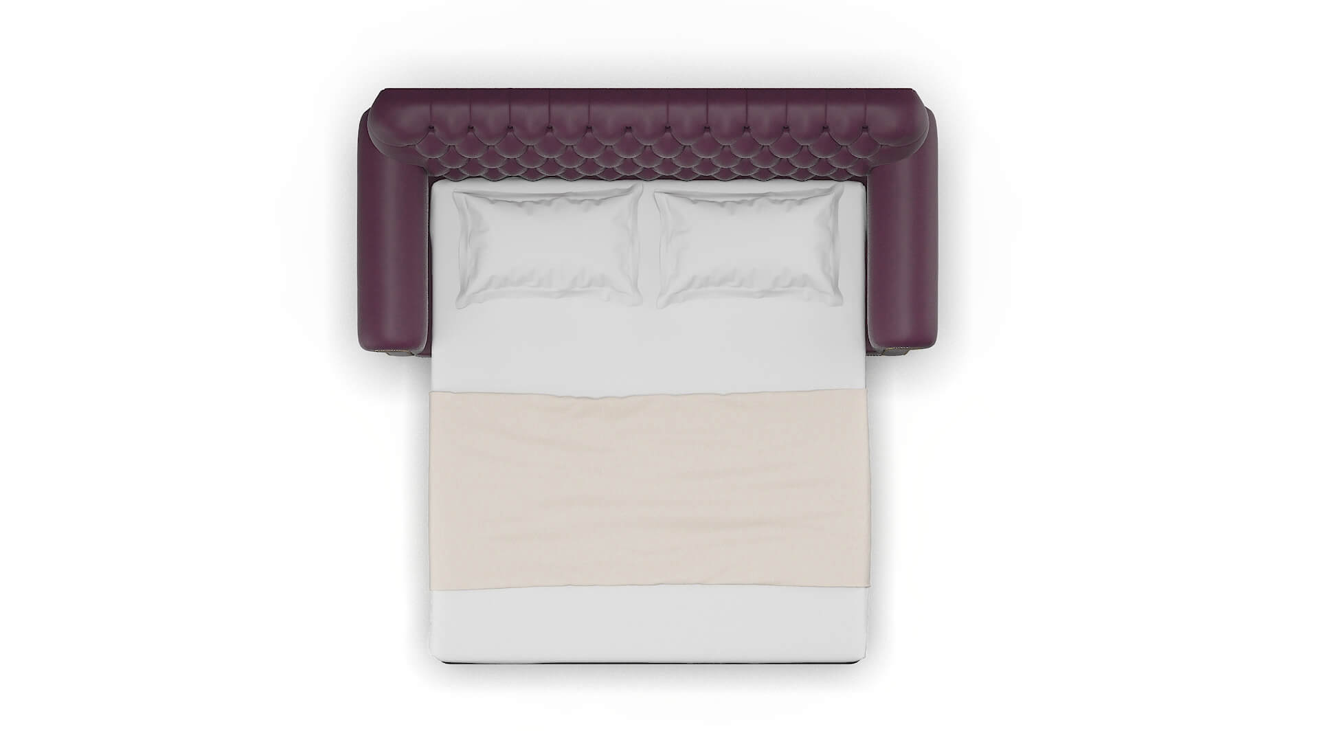 Chester Bella Aubergine Sofa Sleeper Espresso legs 3