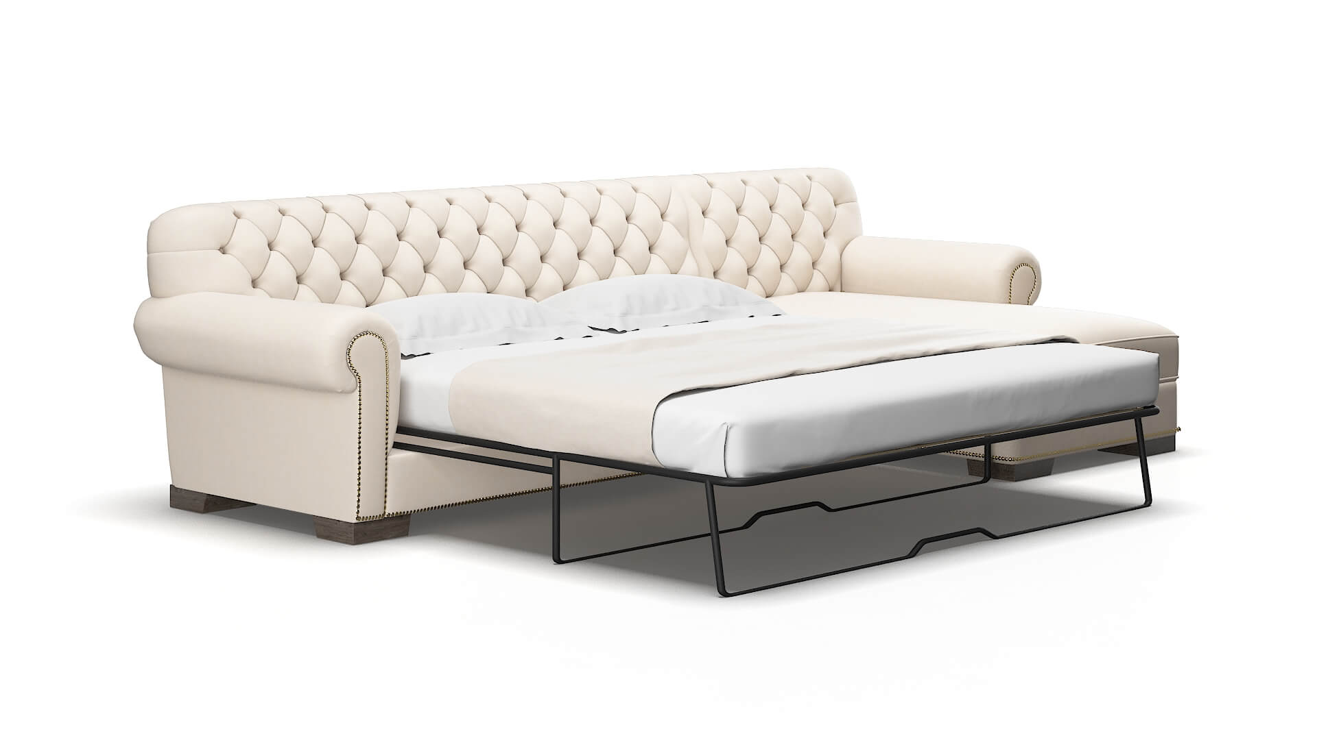 Chester Bella buckwheat Panel sleeper Espresso Legs  2