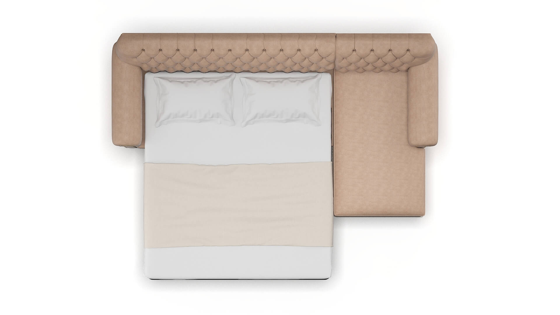 Chester Bella Cocoa Panel Sleeper Espresso legs 3