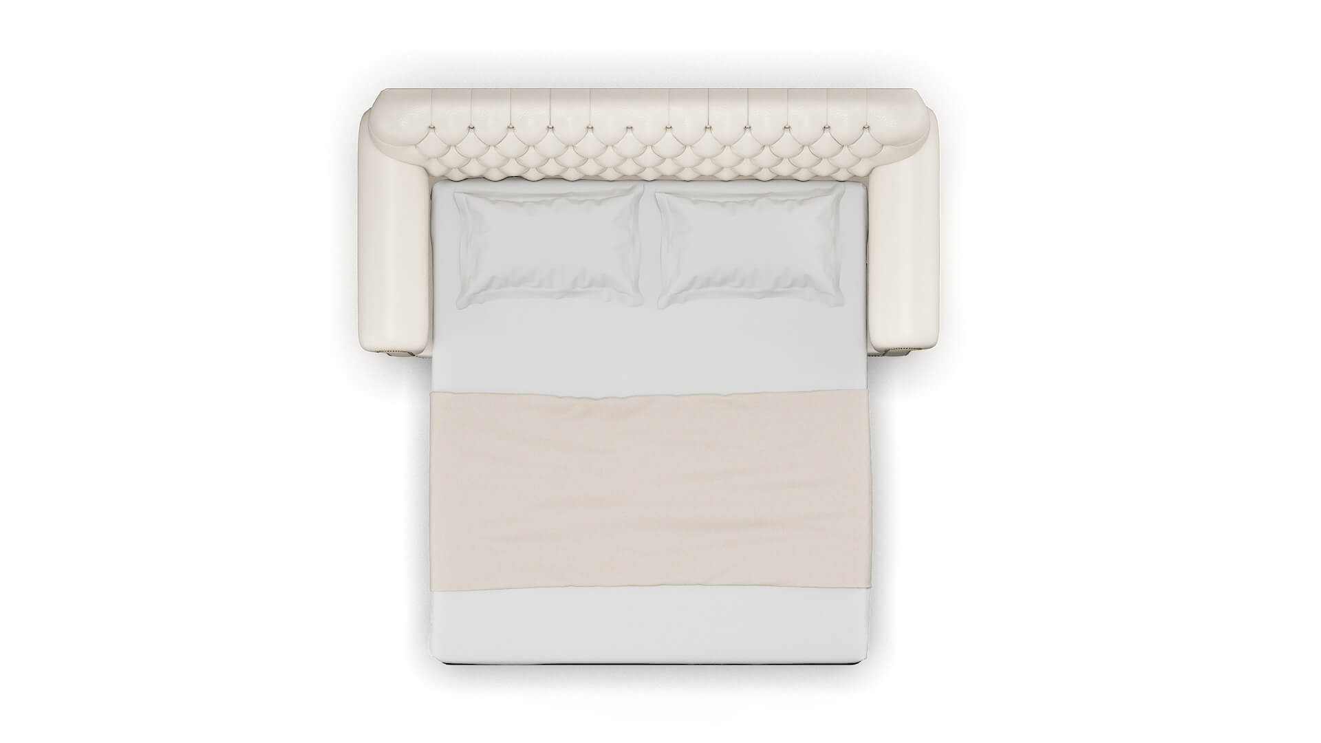 Chester Blanche Milky Sofa Sleeper Espresso legs 3