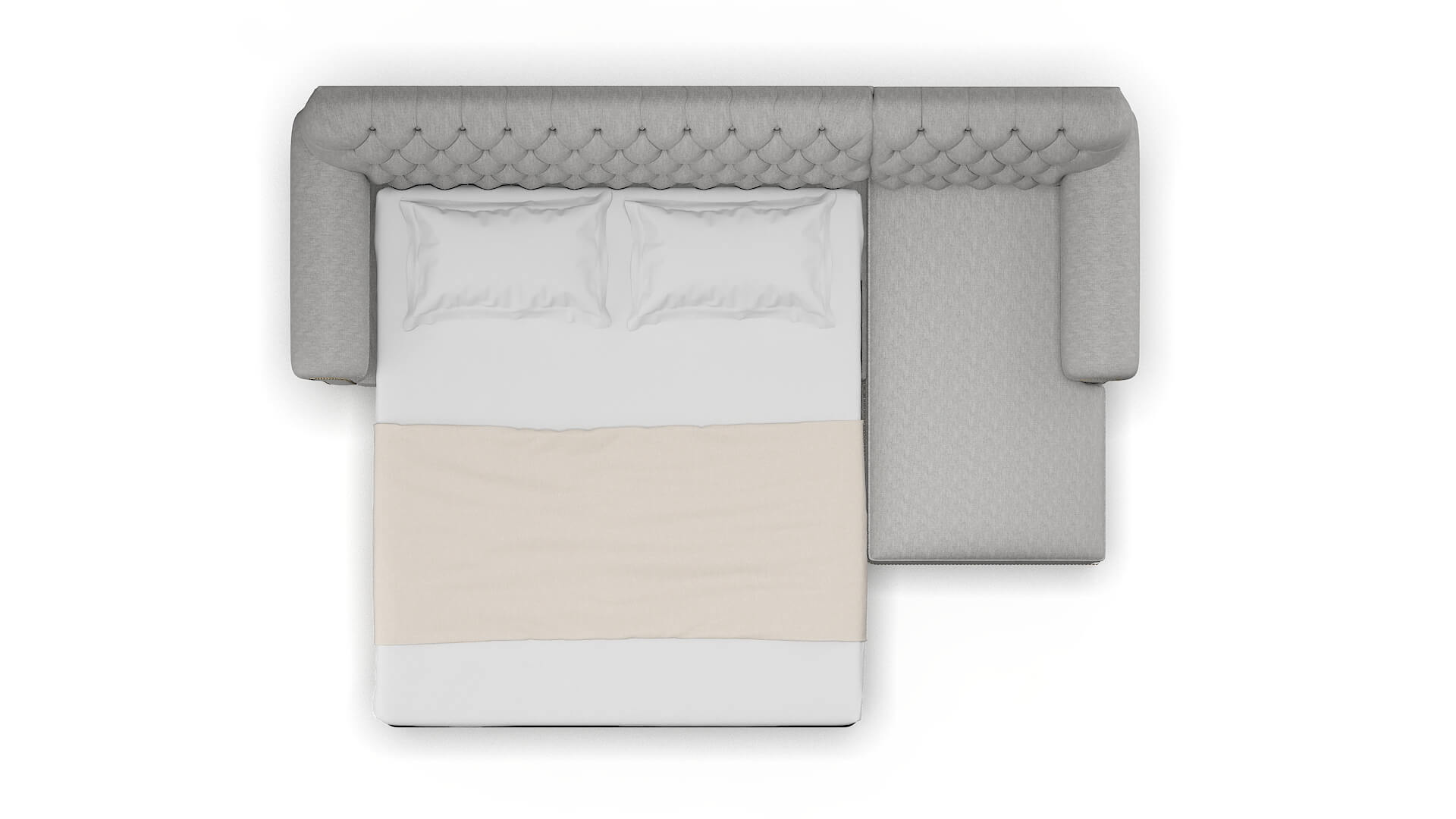 Chester Bungalow Graphite Panel Sleeper Espresso legs 3