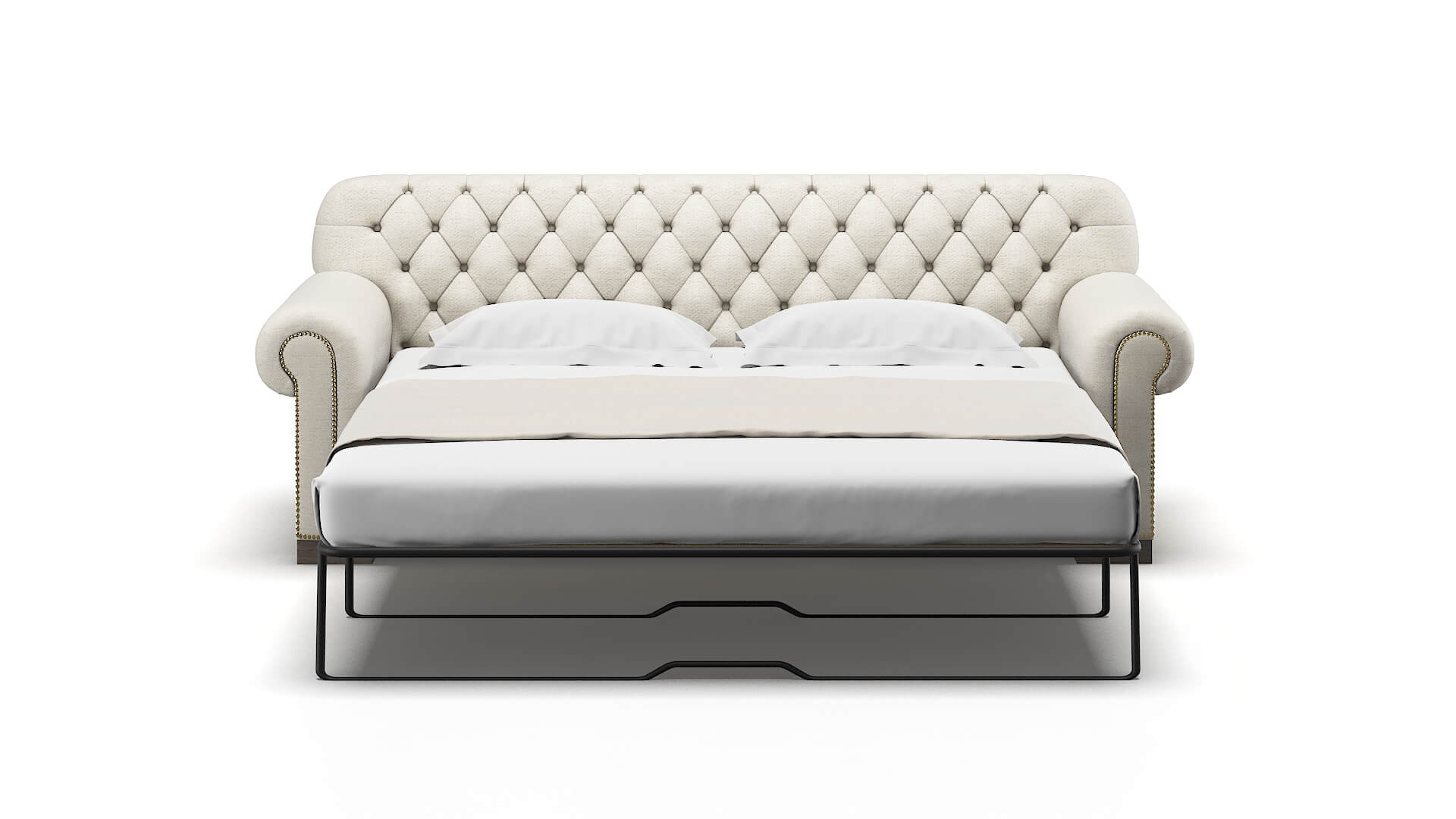 Chester Catalina Linen Sofa Sleeper Espresso legs 1