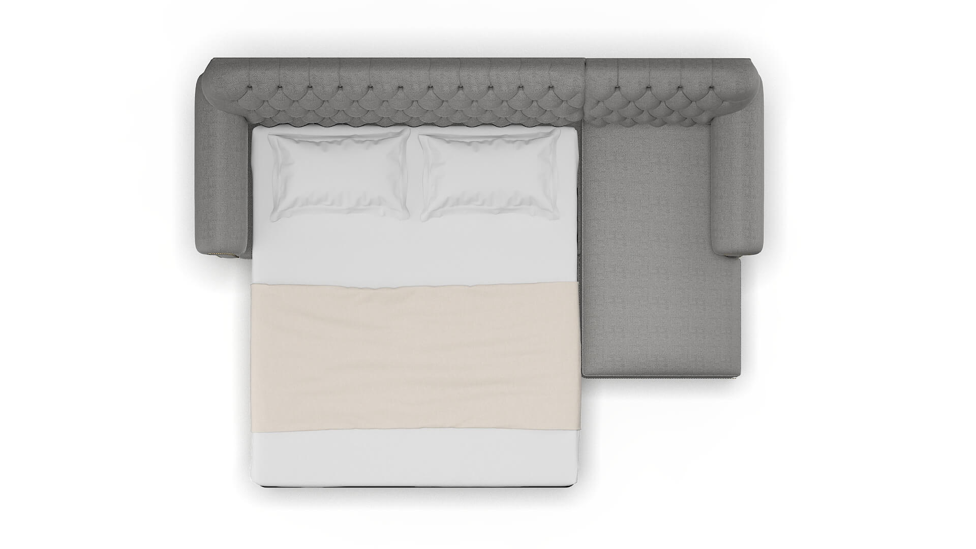 Chester Catalina Steel Panel Sleeper Espresso legs 3